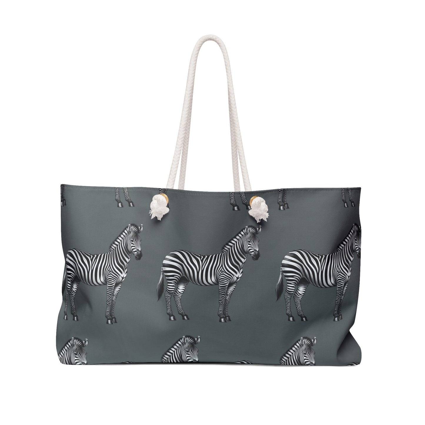 Gray Zebra Weekender Bag for Travel & Leisure