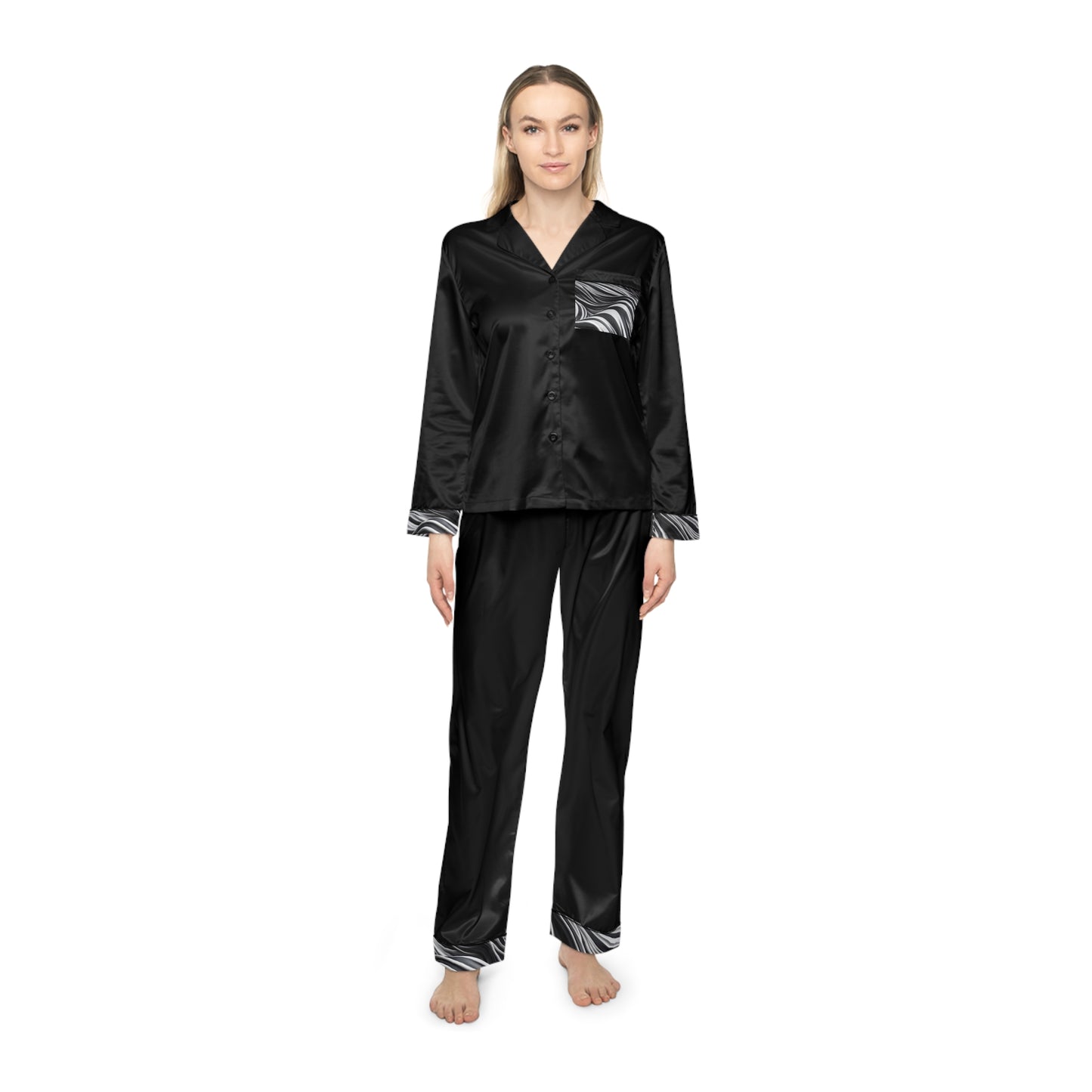 Luxury Women's Satin Pajamas Set - Elegant and Comfortable Lounge Wear
