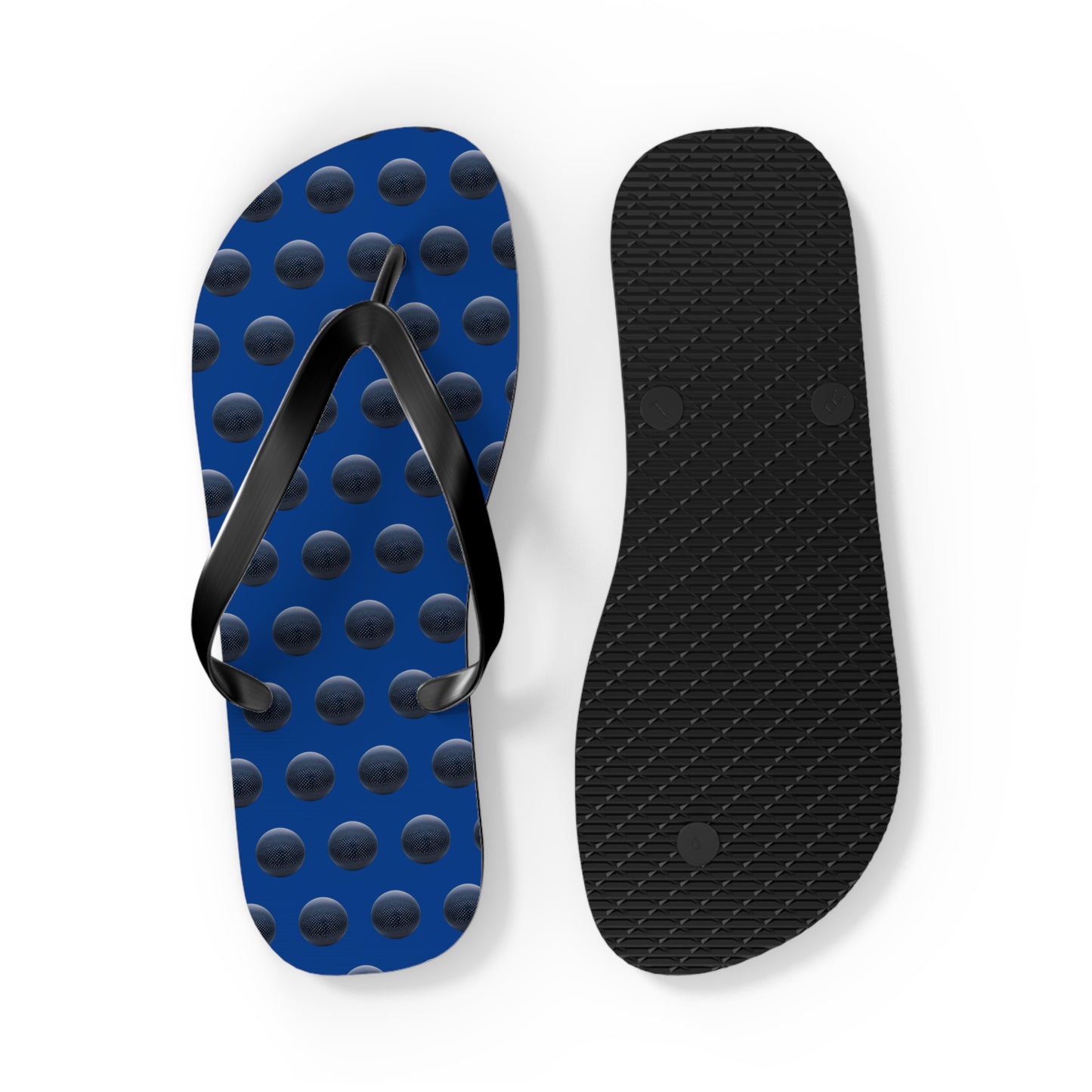 Stylish Modern Polka Dot Flip Flops for Summer Relaxation