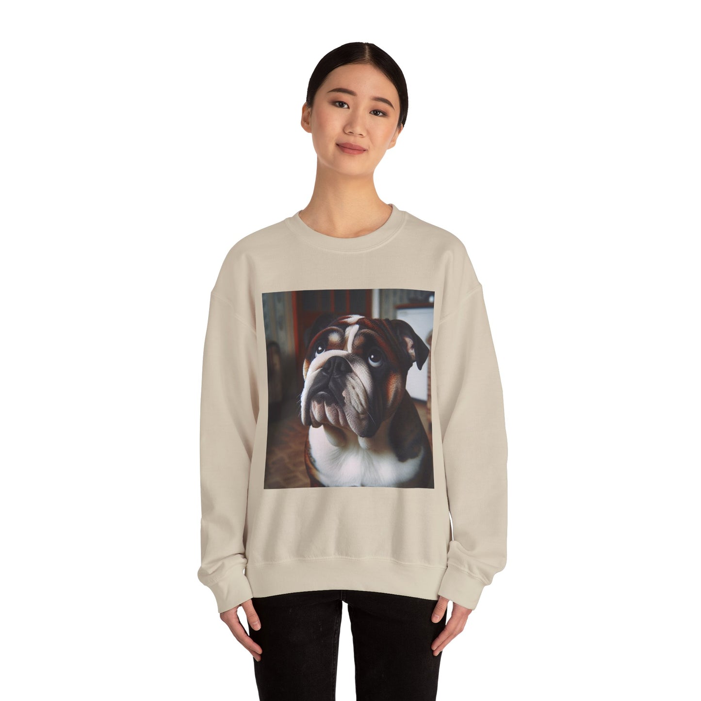 Adorable Bulldog Sweatshirt: Cozy Dog Lover Gift, Pet-Inspired Apparel, Cute Crewneck for Any Occasion, Unisex Sweatshirt, Perfect for
