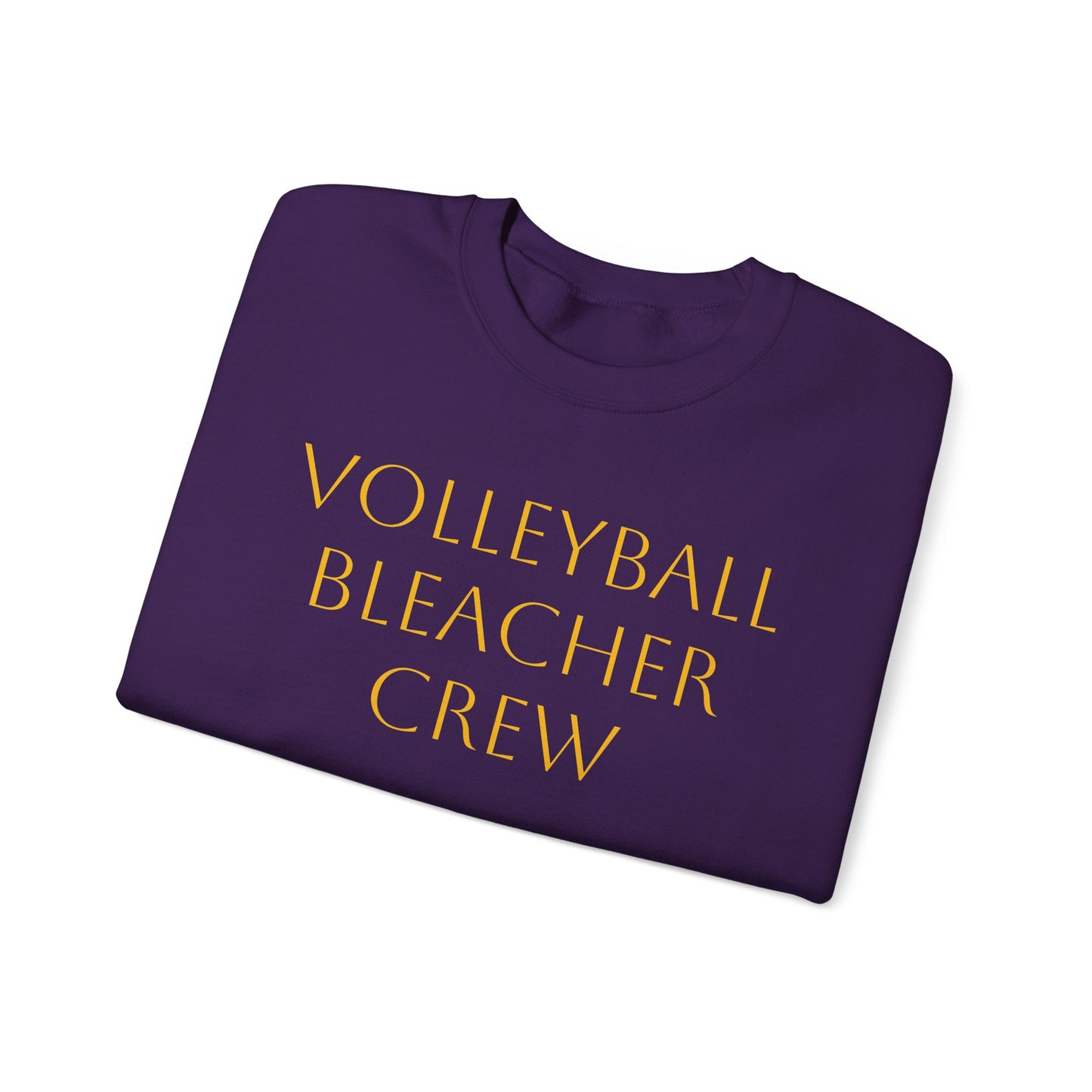 Team Volleyball Sweatshirt - Gold and Purple Unisex Heavy Blend™ Crewneck