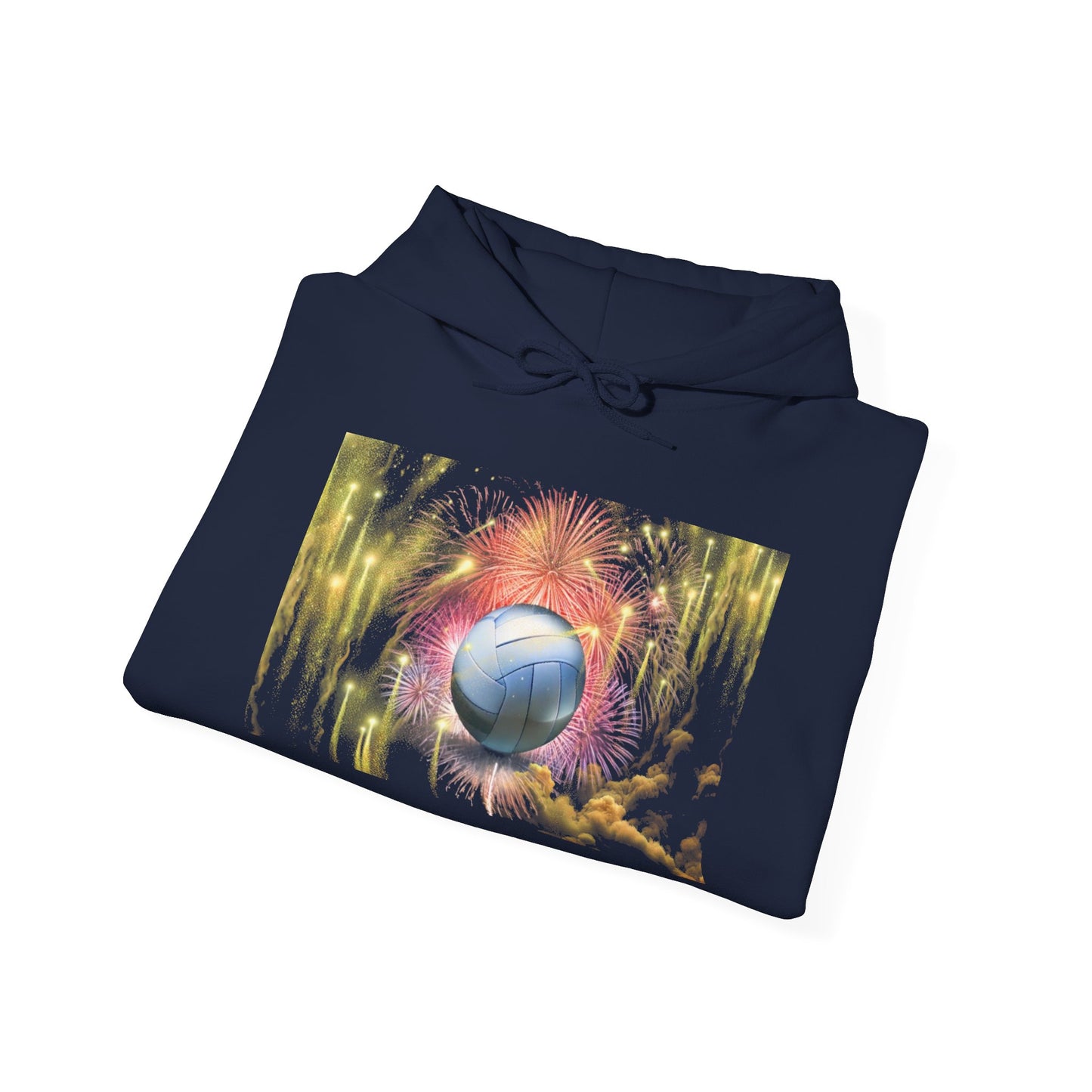 Unisex Heavy Blend™ Hooded Sweatshirt with Colorful Sphere Design