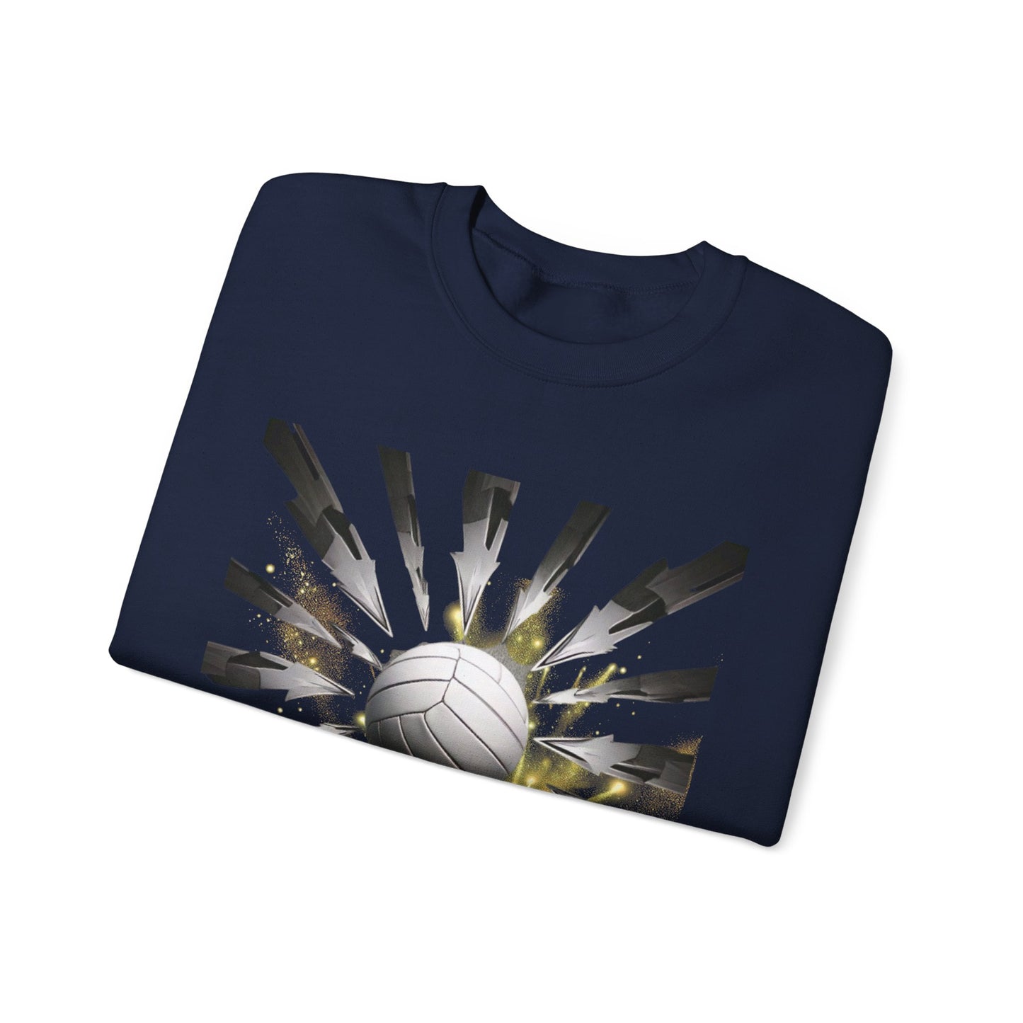 Volleyball Sunburst Unisex Crewneck Sweatshirt
