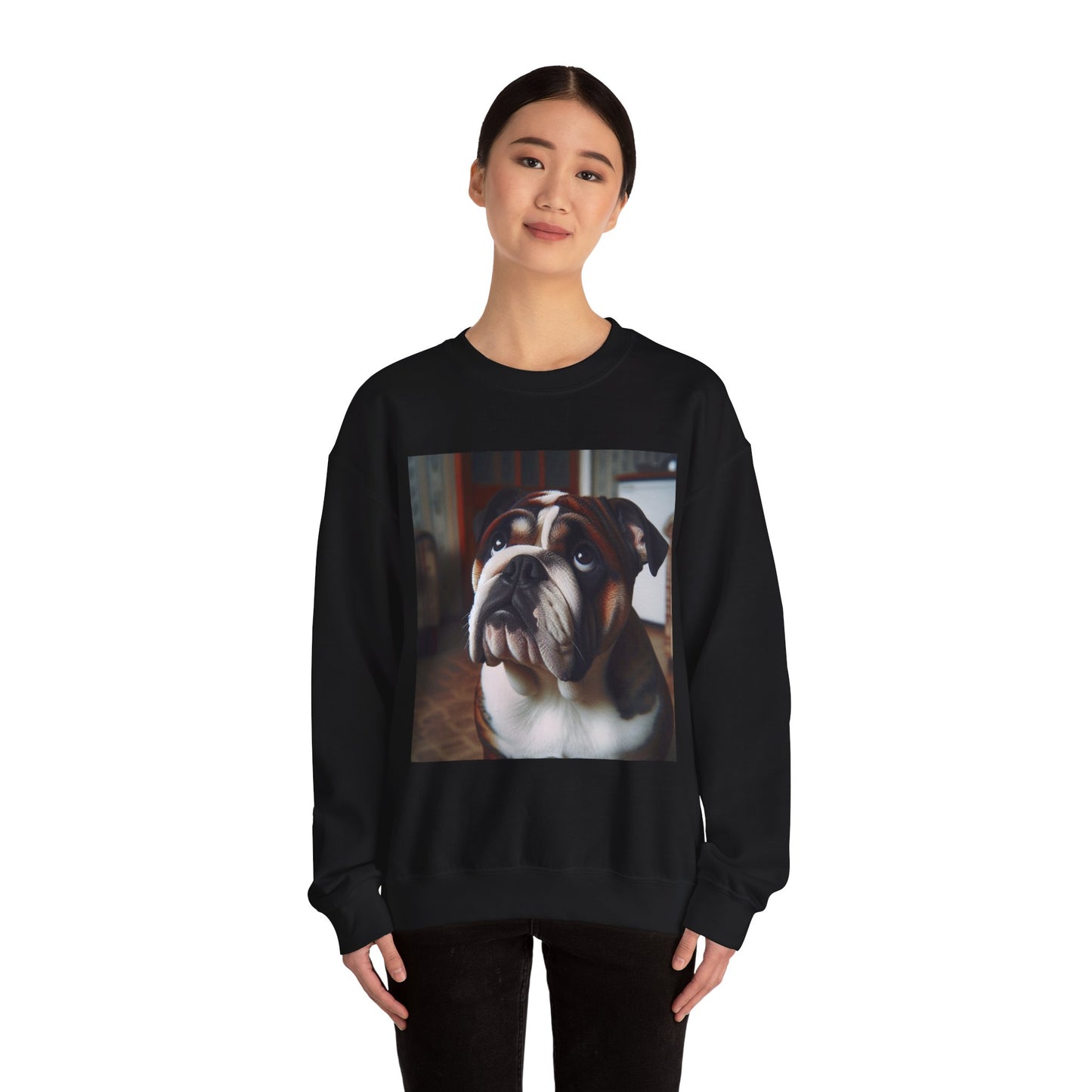 Adorable Bulldog Sweatshirt: Cozy Dog Lover Gift, Pet-Inspired Apparel, Cute Crewneck for Any Occasion, Unisex Sweatshirt, Perfect for