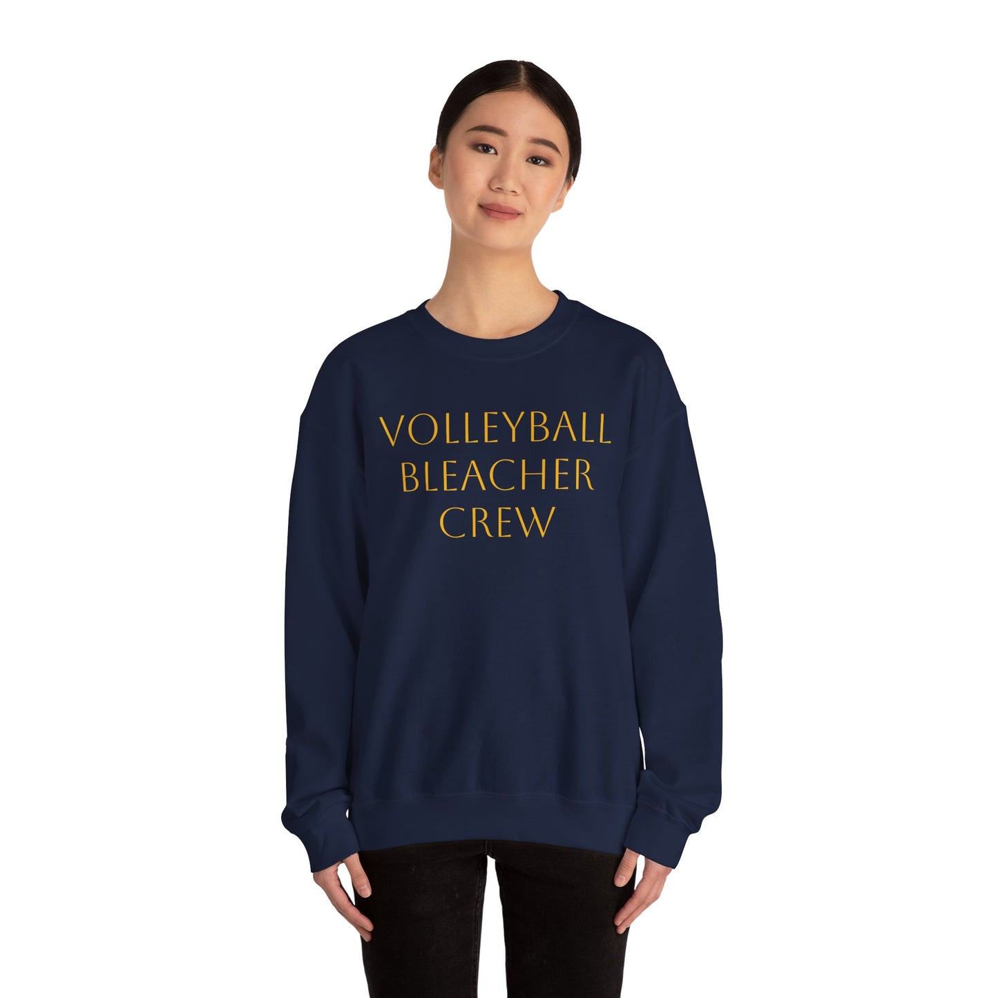 Team Volleyball Sweatshirt - Gold and Purple Unisex Heavy Blend™ Crewneck