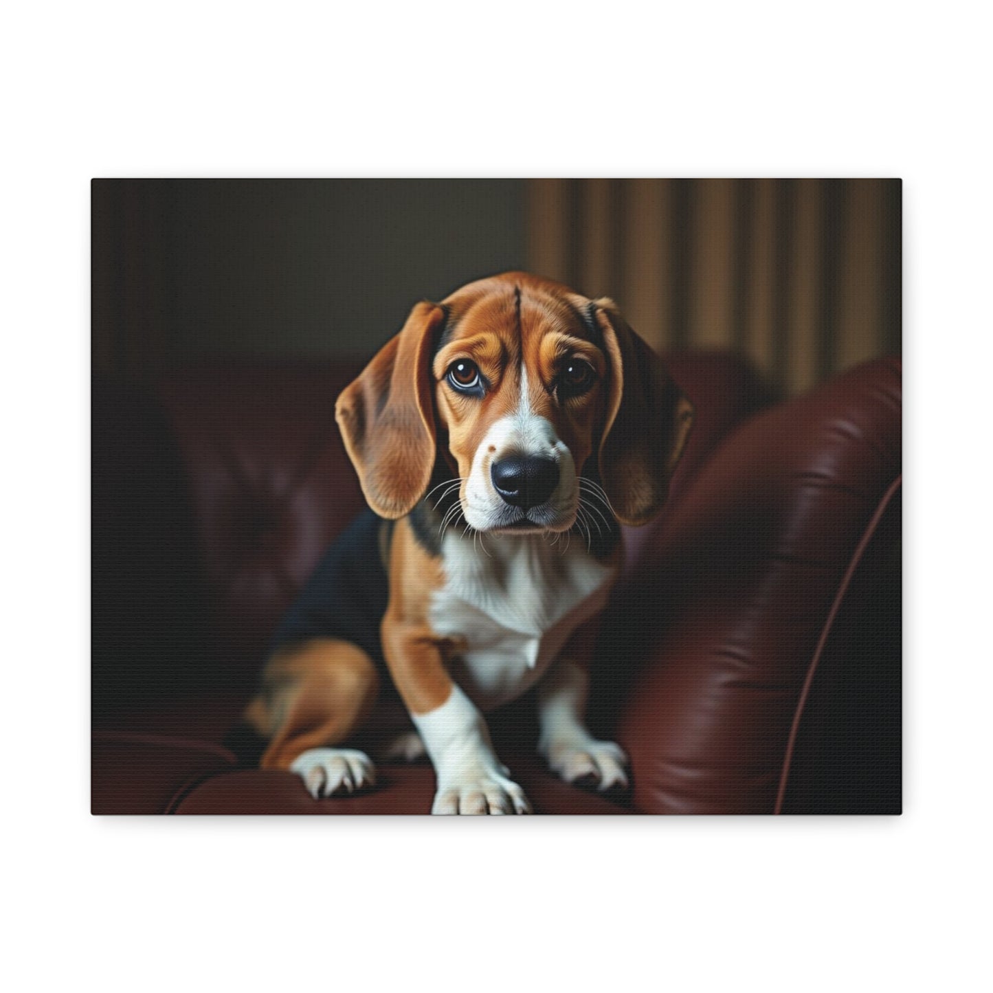 Beagle Dog Canvas Art, Pet Lover Decor, Dog Wall Artwork, Animal Home Decor, Gift for Dog Owners, Dog Lover Wall Art