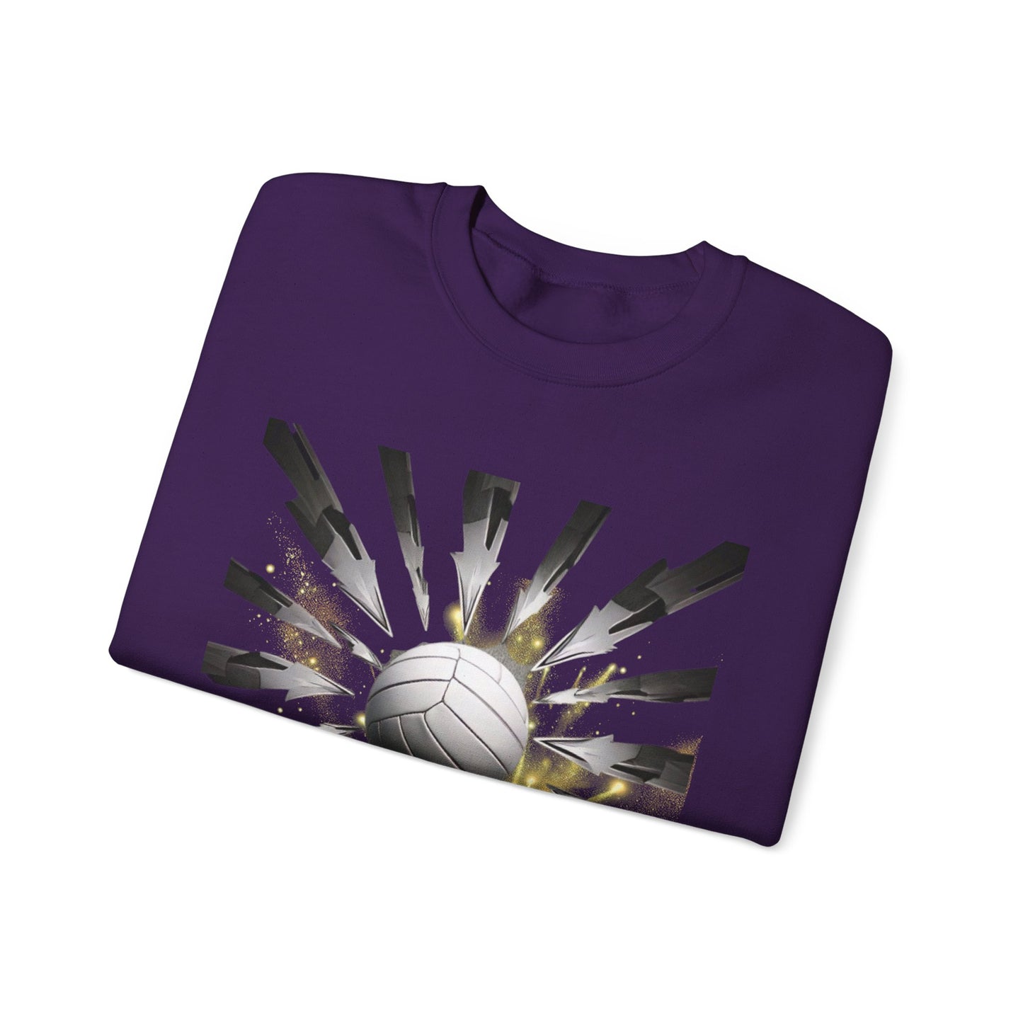 Volleyball Sunburst Unisex Crewneck Sweatshirt