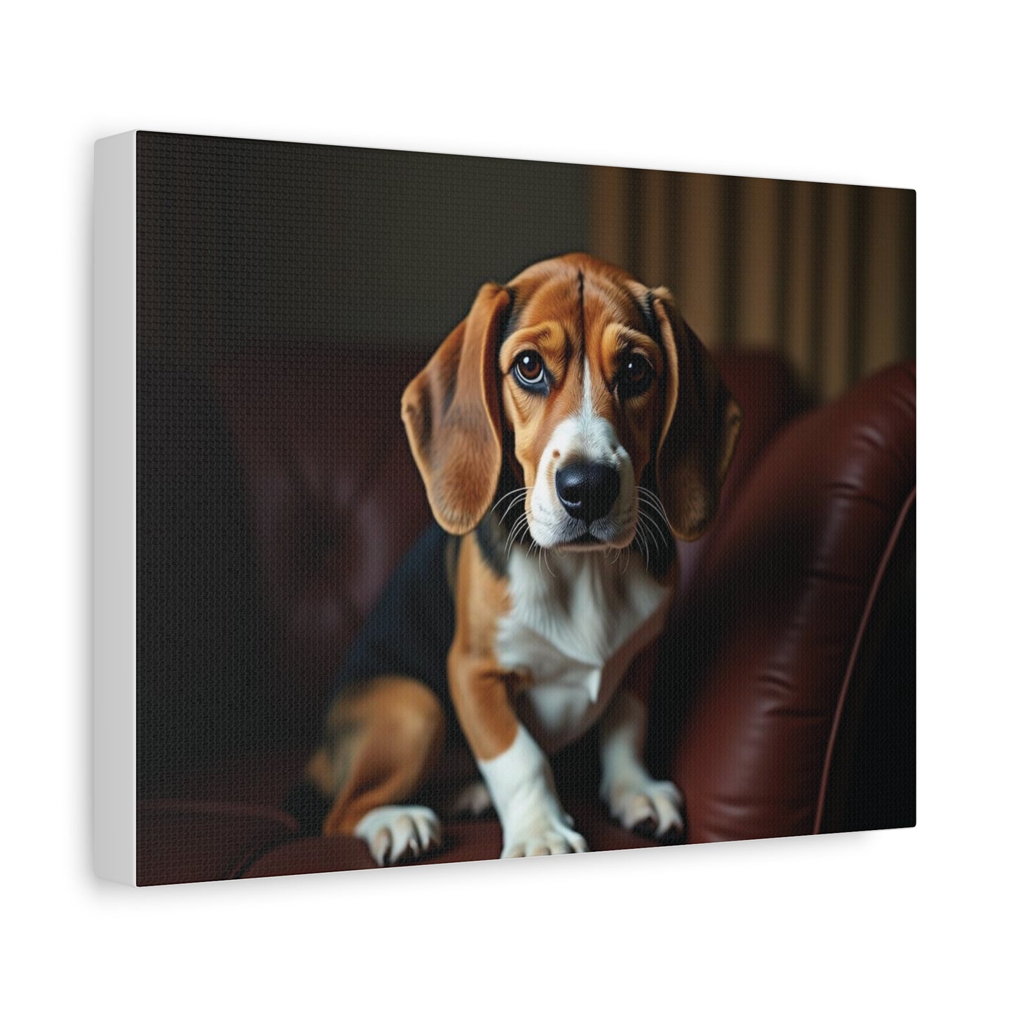 Beagle Dog Canvas Art, Pet Lover Decor, Dog Wall Artwork, Animal Home Decor, Gift for Dog Owners, Dog Lover Wall Art