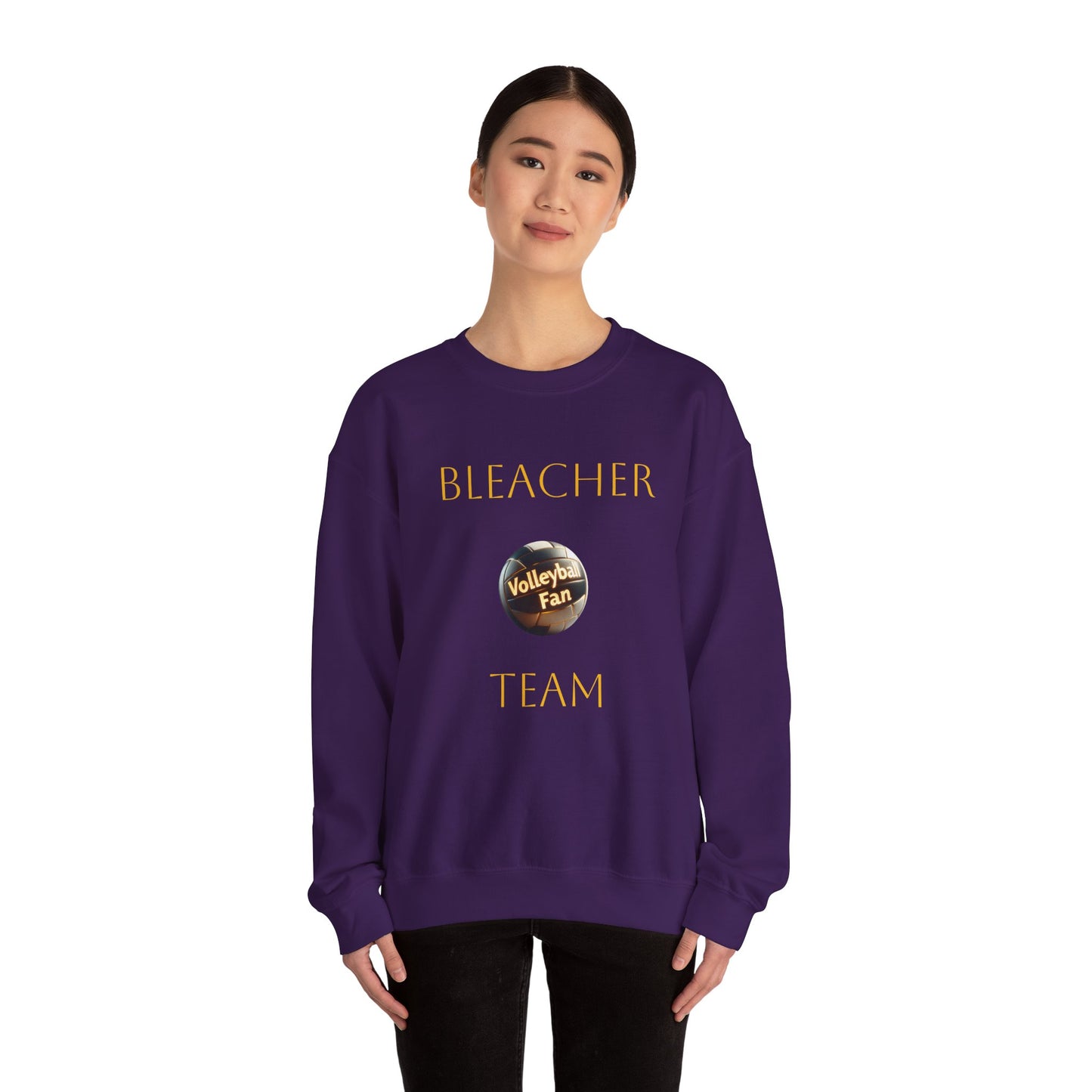 Volleyball Sweatshirt - Purple and Gold Unisex