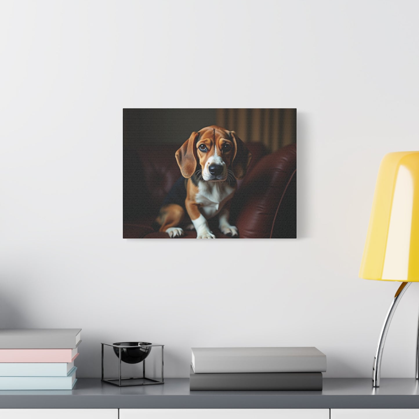 Beagle Dog Canvas Art, Pet Lover Decor, Dog Wall Artwork, Animal Home Decor, Gift for Dog Owners, Dog Lover Wall Art