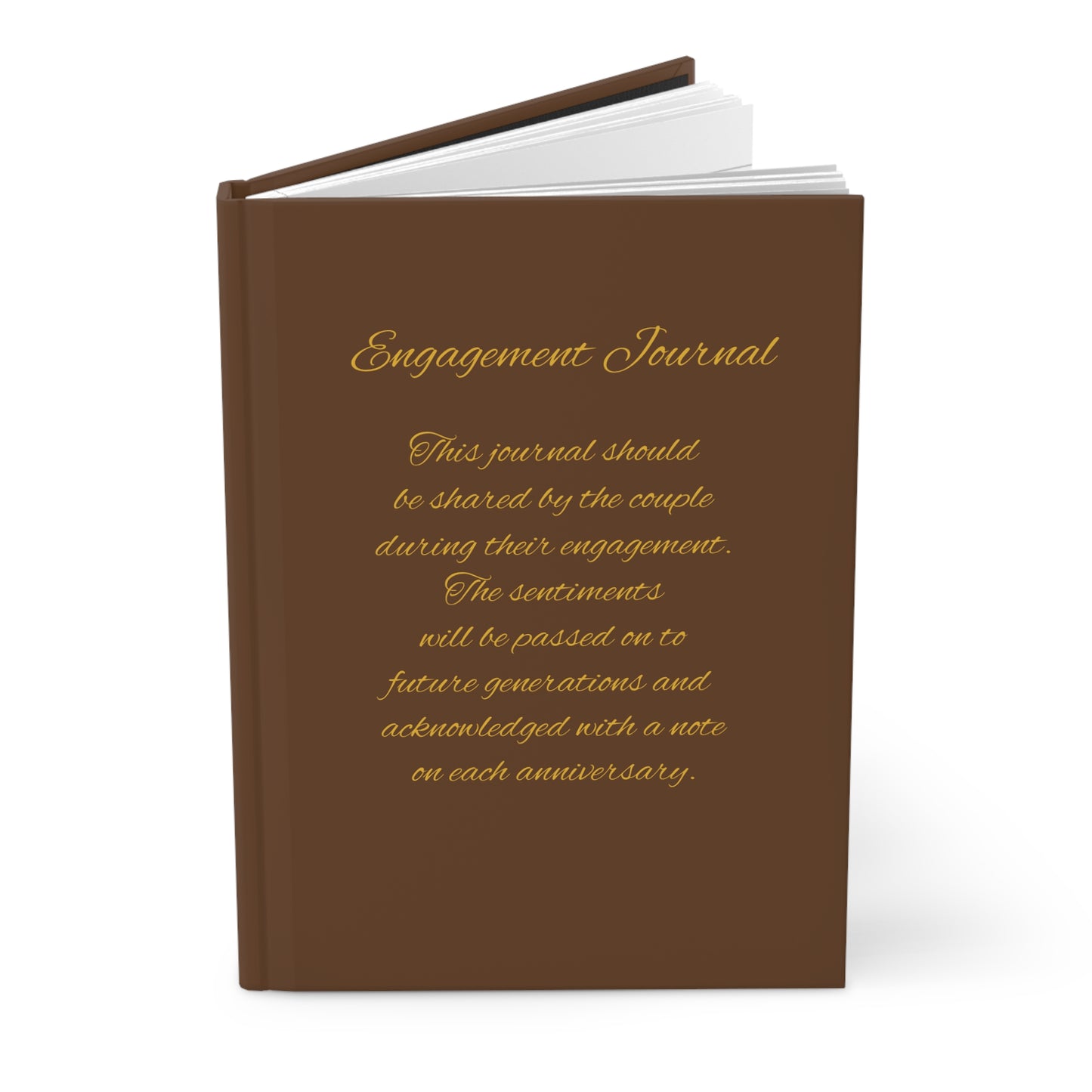 Engagement Journal, Elegant Engagement Gift, Anniversary Keepsake, Wedding Planning Journal, Bride to Be Diary