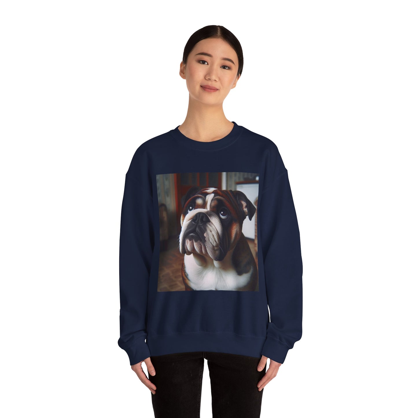 Adorable Bulldog Sweatshirt: Cozy Dog Lover Gift, Pet-Inspired Apparel, Cute Crewneck for Any Occasion, Unisex Sweatshirt, Perfect for