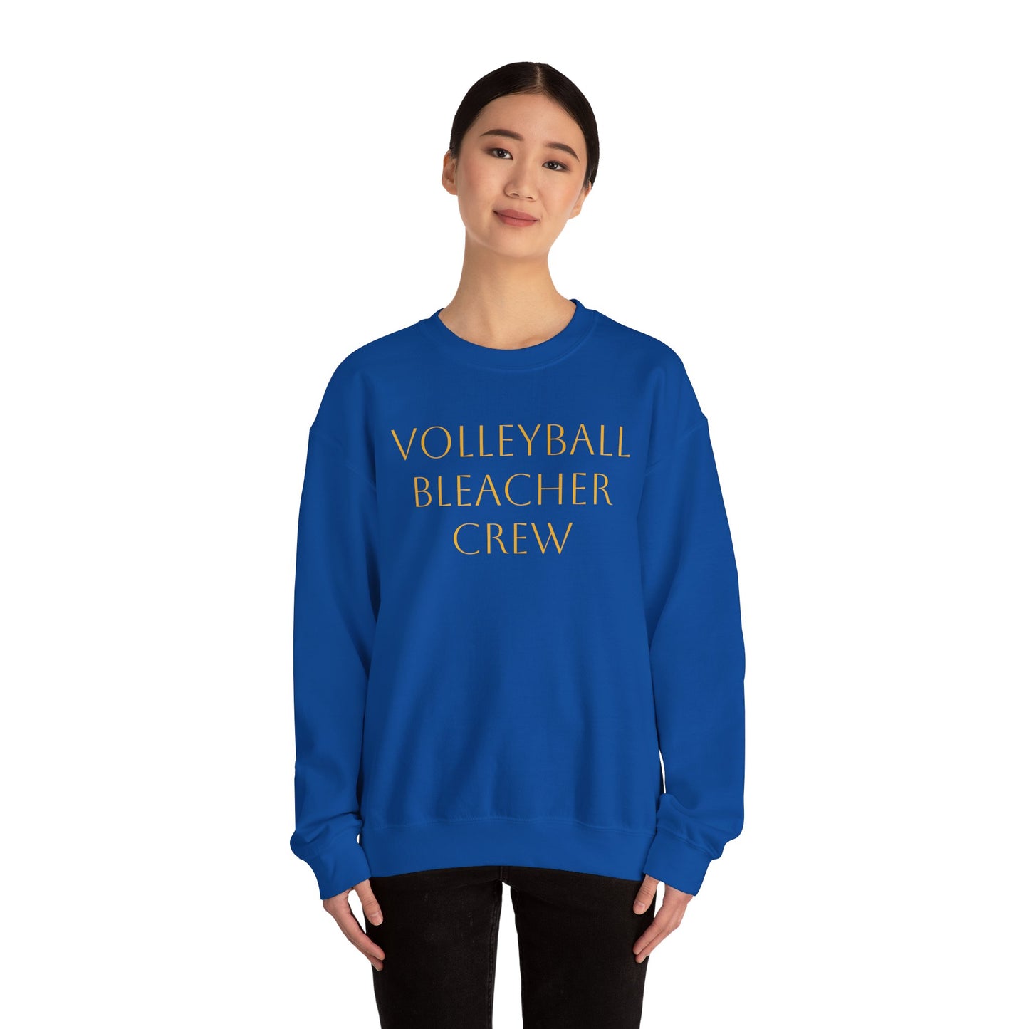 Team Volleyball Sweatshirt - Gold and Purple Unisex Heavy Blend™ Crewneck