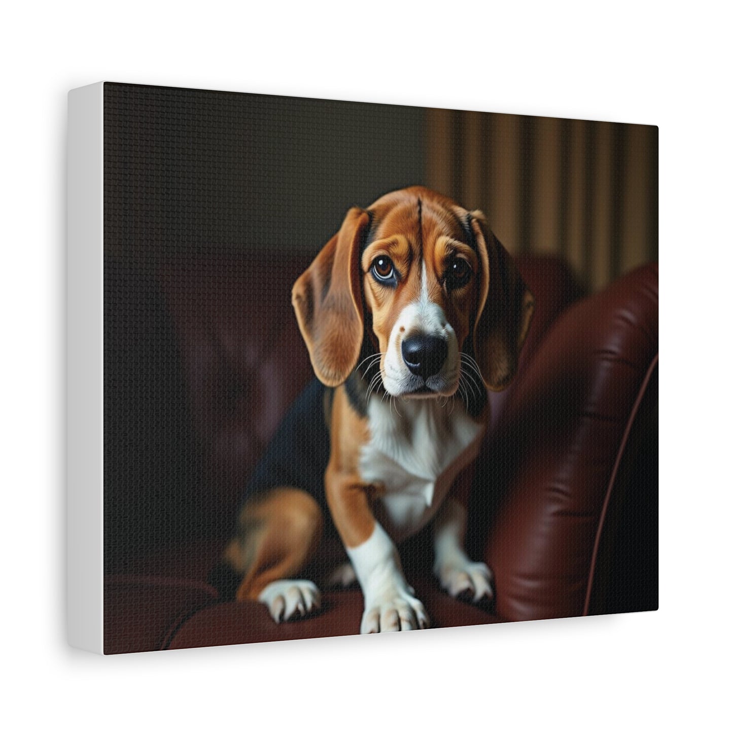 Beagle Dog Canvas Art, Pet Lover Decor, Dog Wall Artwork, Animal Home Decor, Gift for Dog Owners, Dog Lover Wall Art