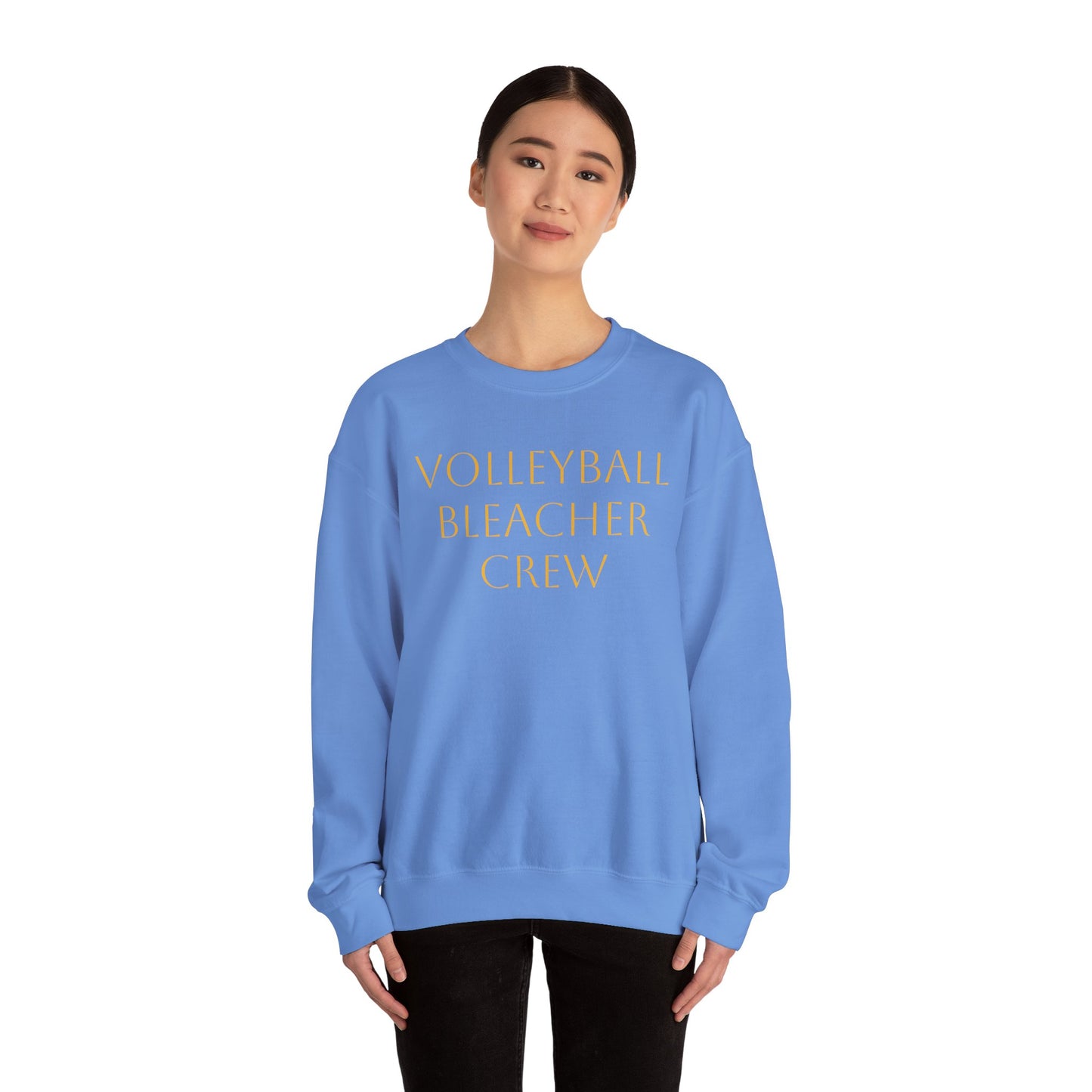Team Volleyball Sweatshirt - Gold and Purple Unisex Heavy Blend™ Crewneck