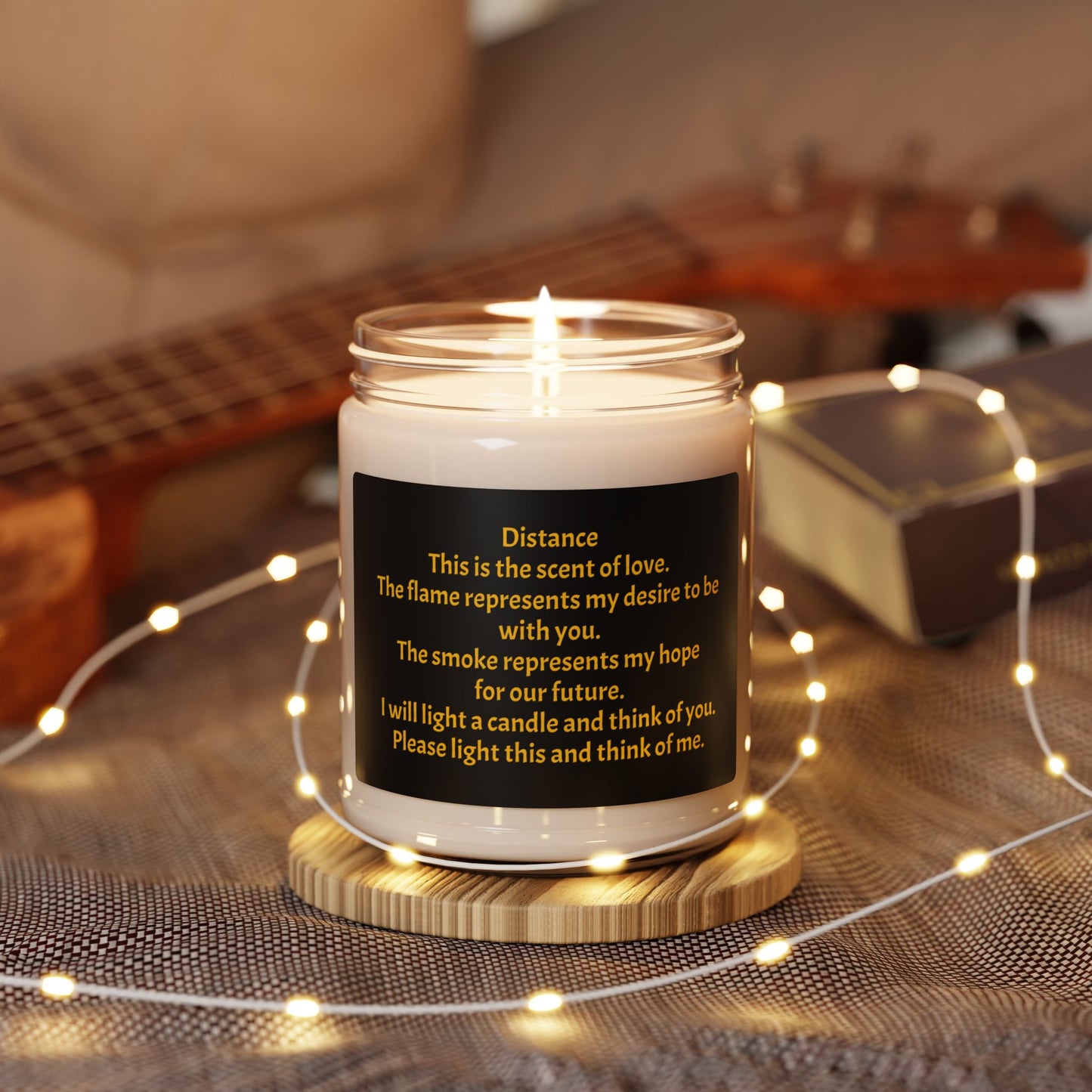 Distance Scented Soy Candle, Heartfelt Gift for Loved Ones, Relaxing Home Decor, Thoughtful Remembrance, Birthday, Anniversary, Self-Care