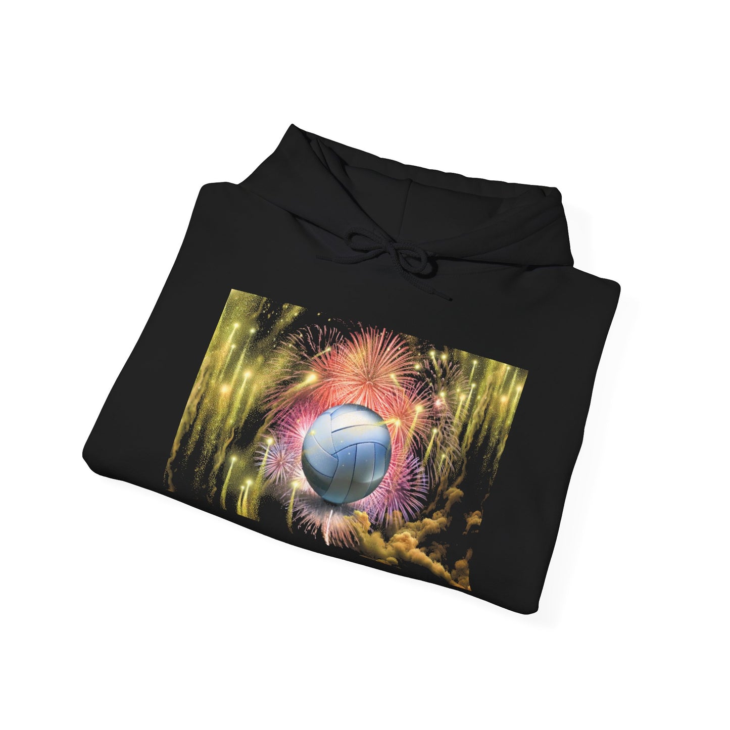 Unisex Heavy Blend™ Hooded Sweatshirt with Colorful Sphere Design