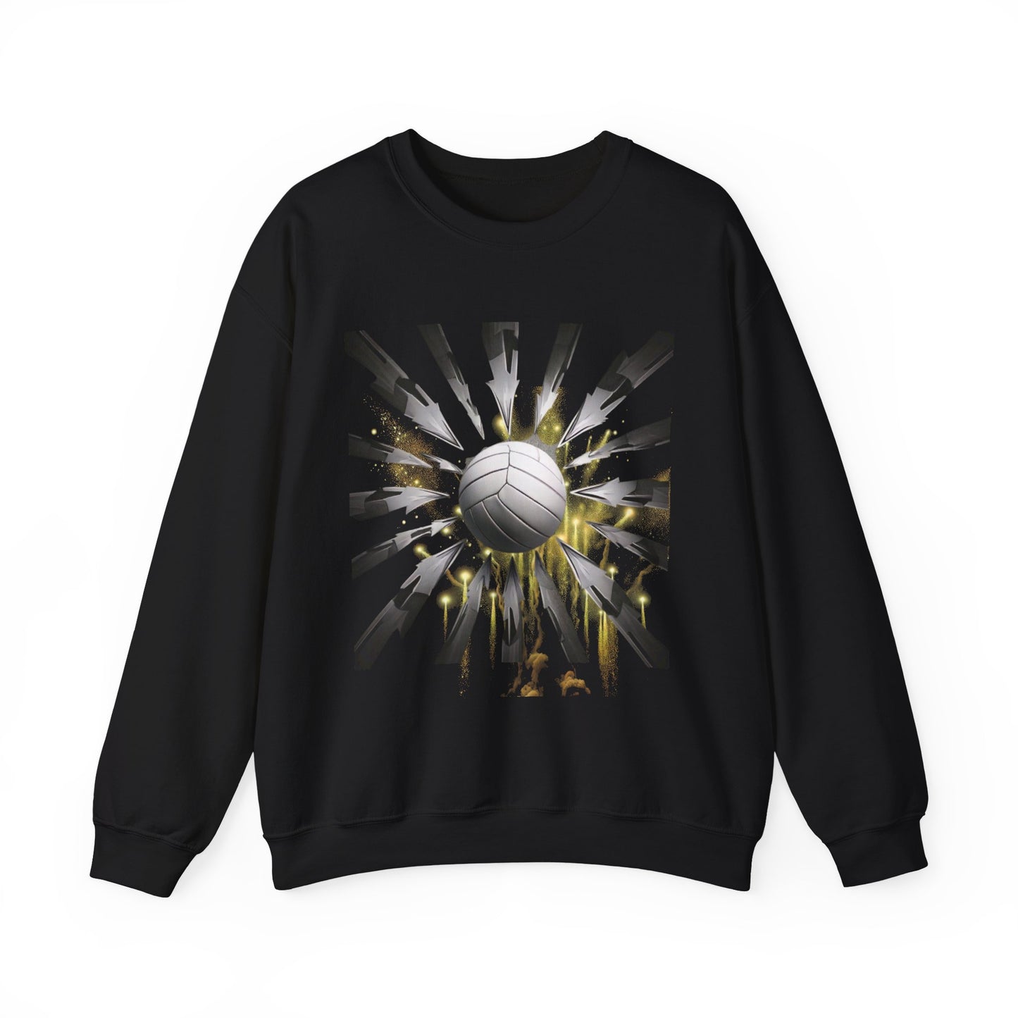 Volleyball Sunburst Unisex Crewneck Sweatshirt