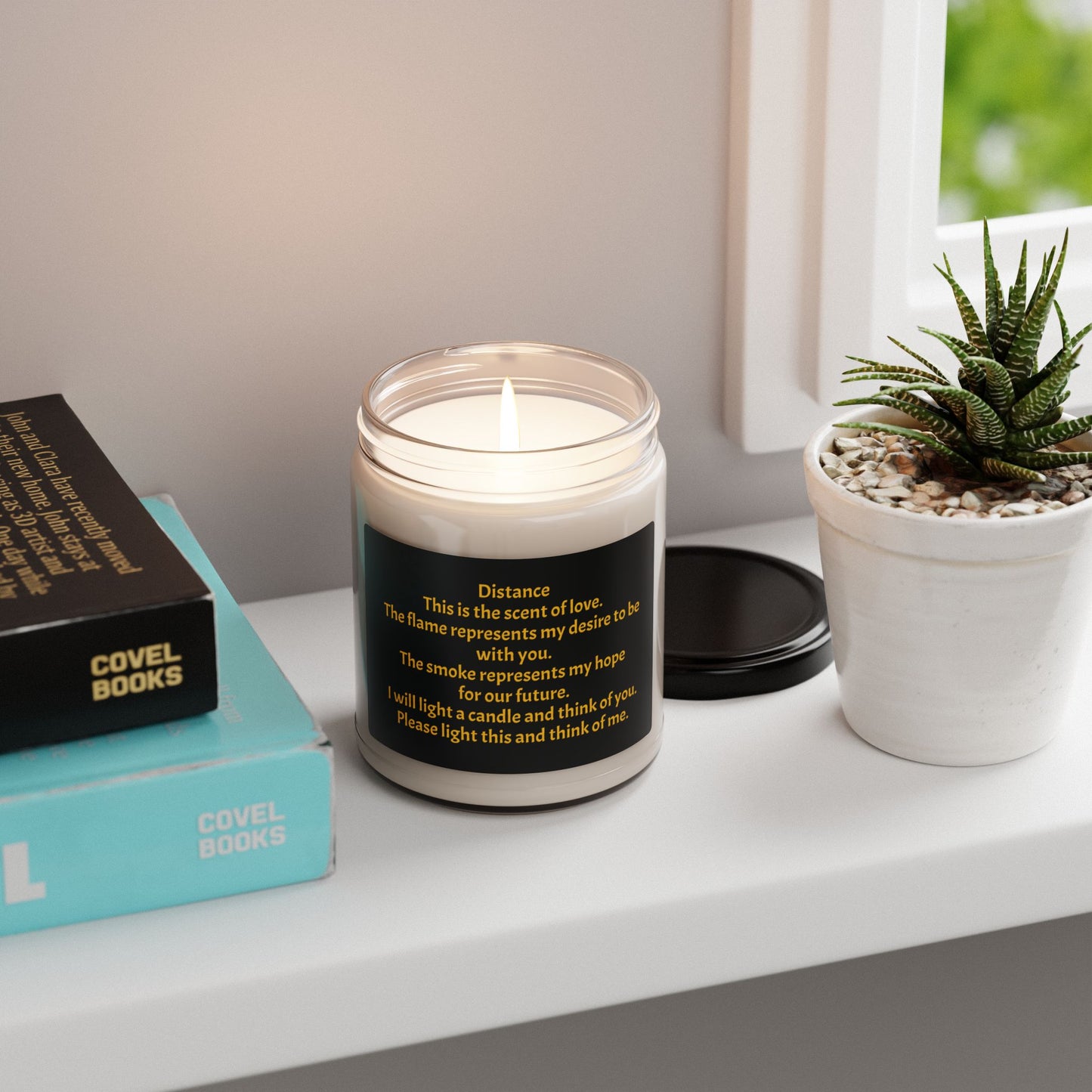 Distance Scented Soy Candle, Heartfelt Gift for Loved Ones, Relaxing Home Decor, Thoughtful Remembrance, Birthday, Anniversary, Self-Care