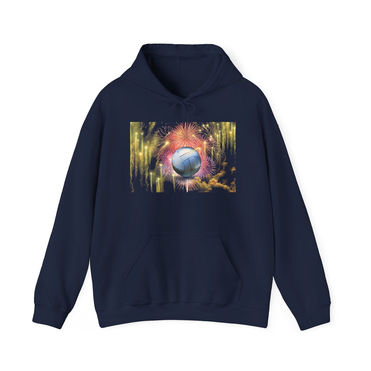 Unisex Heavy Blend™ Hooded Sweatshirt with Colorful Sphere Design