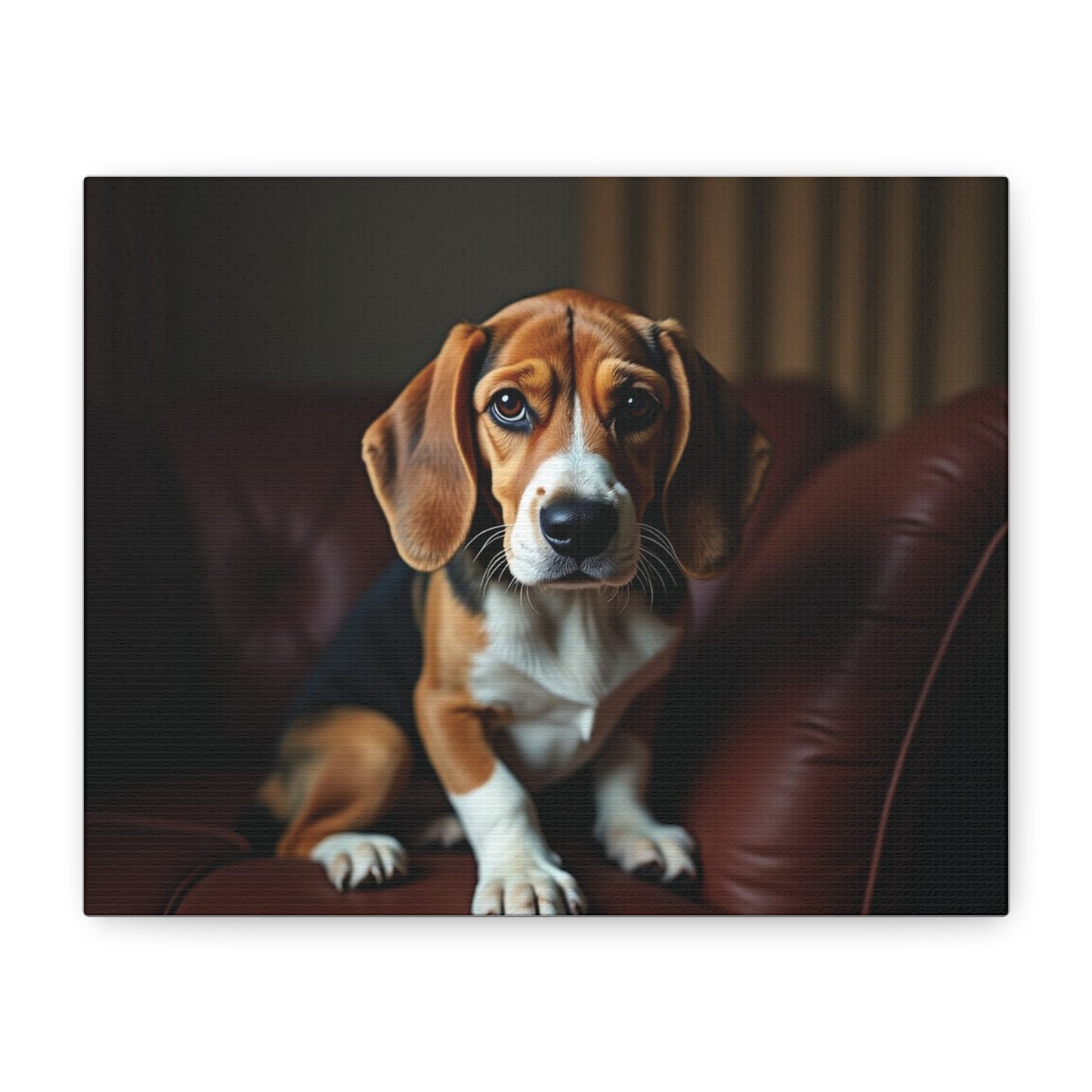 Beagle Dog Canvas Art, Pet Lover Decor, Dog Wall Artwork, Animal Home Decor, Gift for Dog Owners, Dog Lover Wall Art