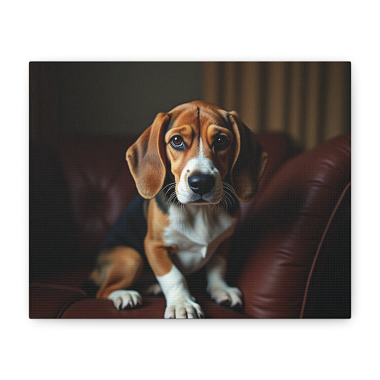 Beagle Dog Canvas Art, Pet Lover Decor, Dog Wall Artwork, Animal Home Decor, Gift for Dog Owners, Dog Lover Wall Art