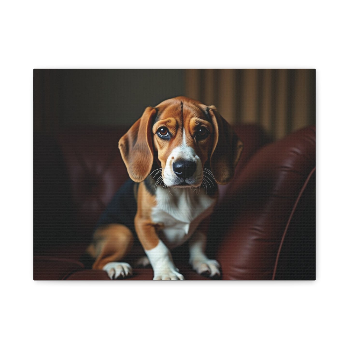 Beagle Dog Canvas Art, Pet Lover Decor, Dog Wall Artwork, Animal Home Decor, Gift for Dog Owners, Dog Lover Wall Art