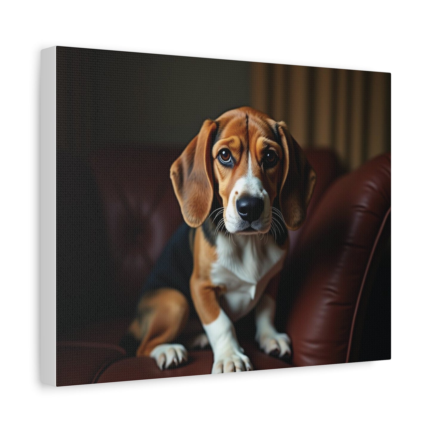 Beagle Dog Canvas Art, Pet Lover Decor, Dog Wall Artwork, Animal Home Decor, Gift for Dog Owners, Dog Lover Wall Art