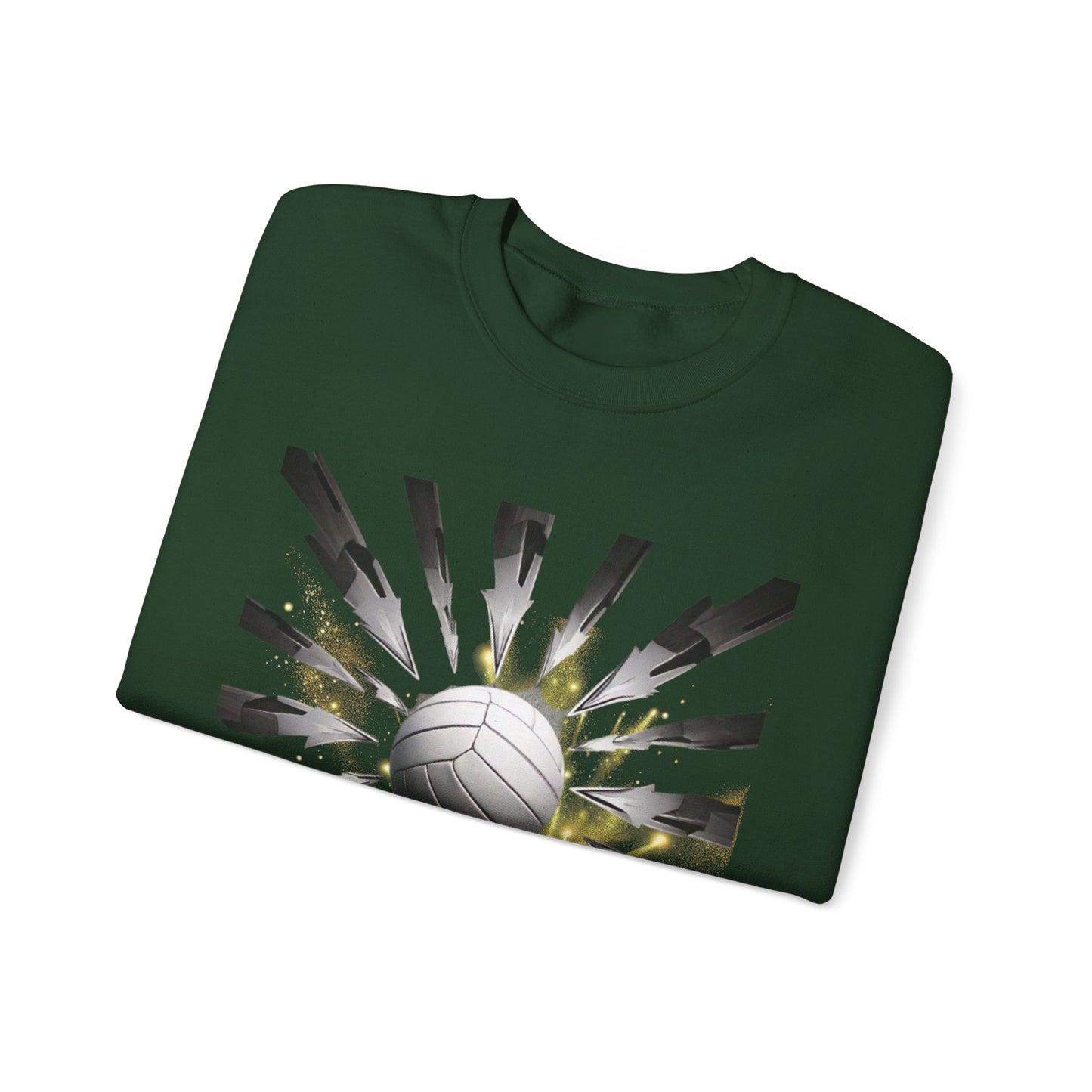 Volleyball Sunburst Unisex Crewneck Sweatshirt