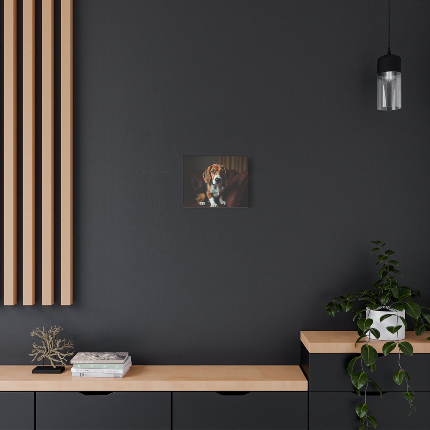Beagle Dog Canvas Art, Pet Lover Decor, Dog Wall Artwork, Animal Home Decor, Gift for Dog Owners, Dog Lover Wall Art