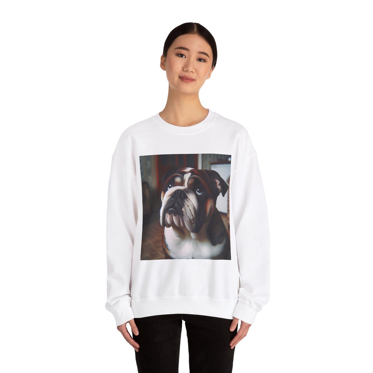 Adorable Bulldog Sweatshirt: Cozy Dog Lover Gift, Pet-Inspired Apparel, Cute Crewneck for Any Occasion, Unisex Sweatshirt, Perfect for