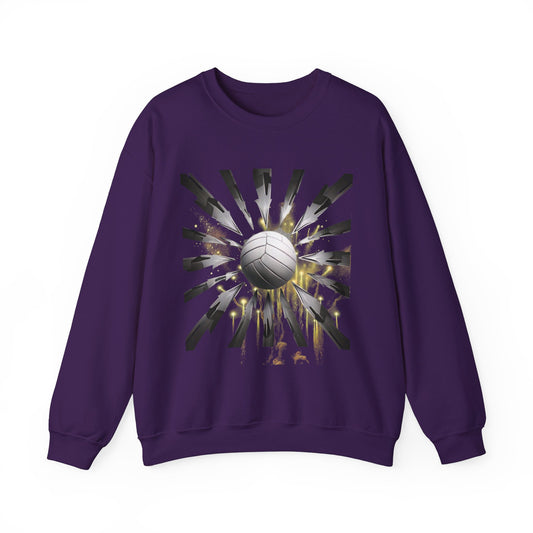 Volleyball Sunburst Unisex Crewneck Sweatshirt