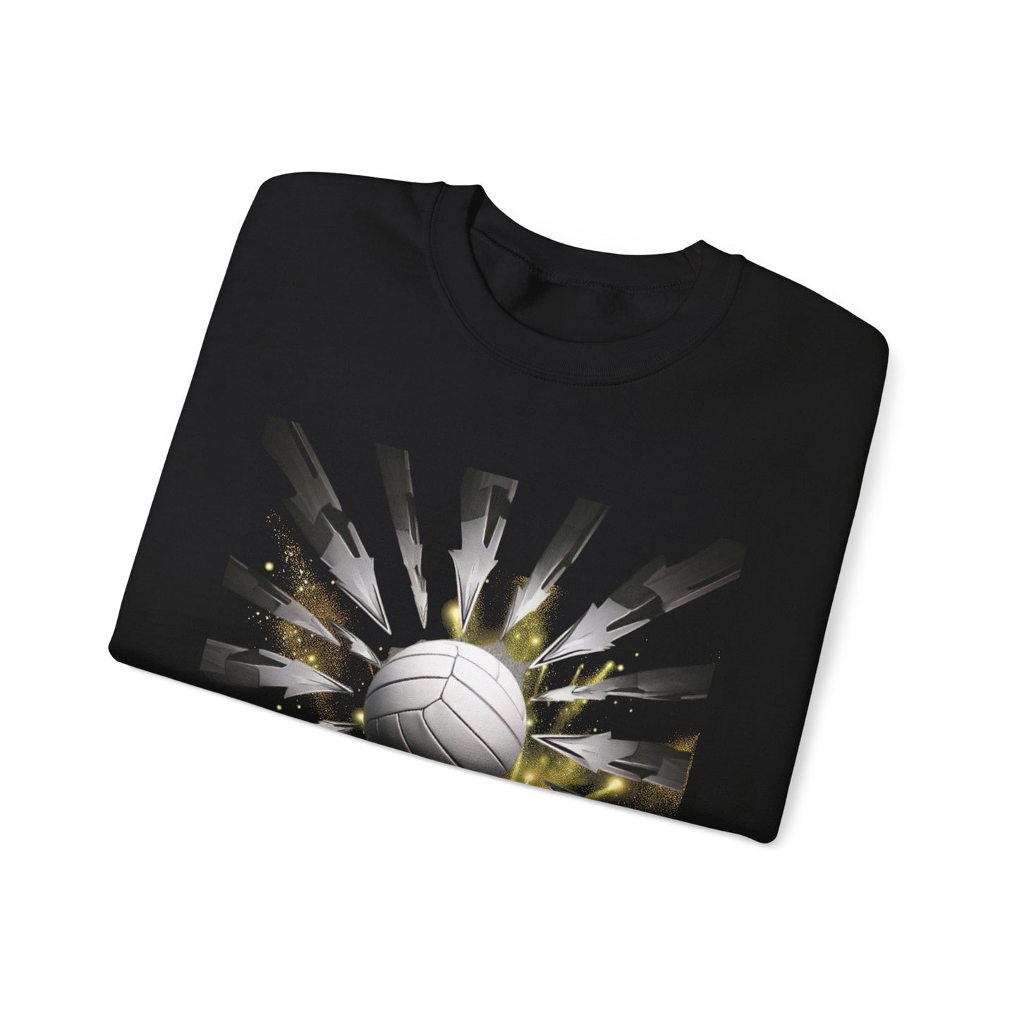 Volleyball Sunburst Unisex Crewneck Sweatshirt