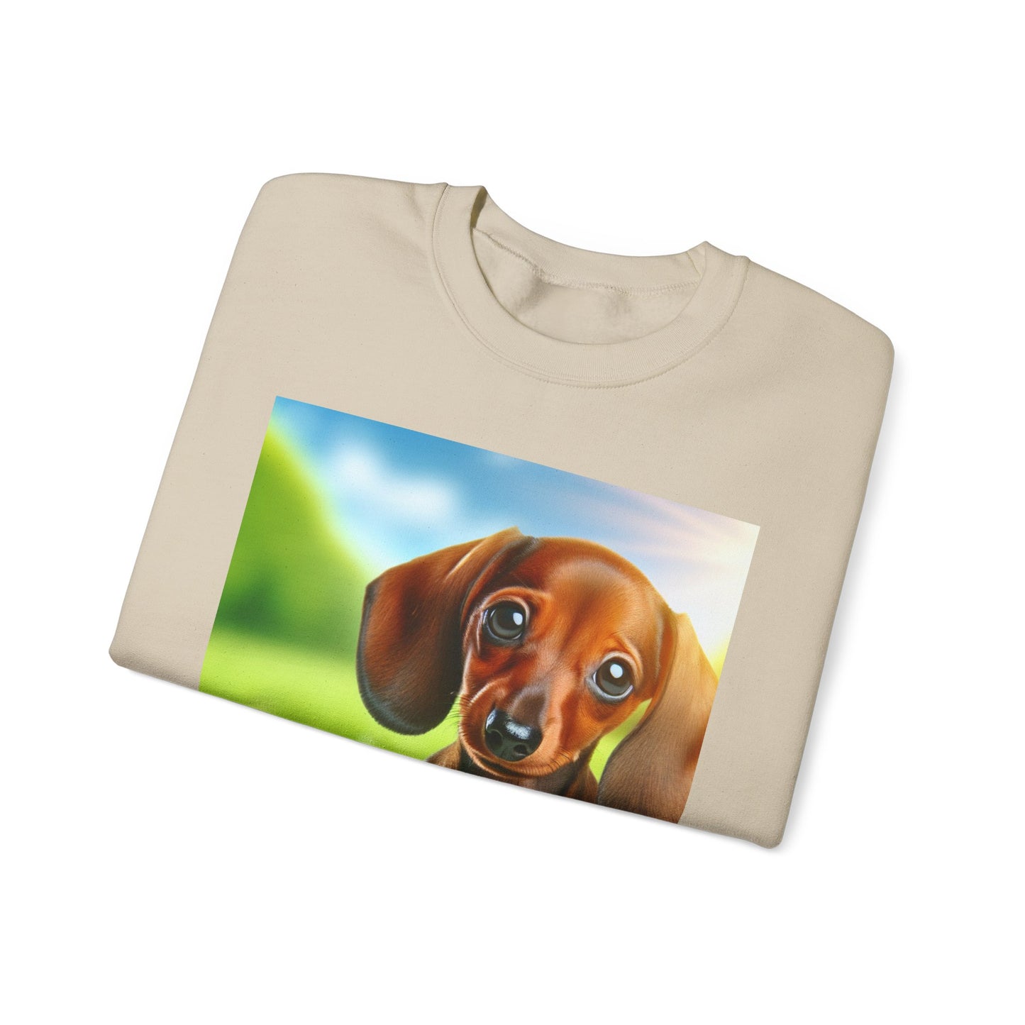 Cute Dachshund Graphic Sweatshirt, Dog Lover Gift, Cozy Pet Apparel, Casual Outfit, Warm Layering Sweatshirt