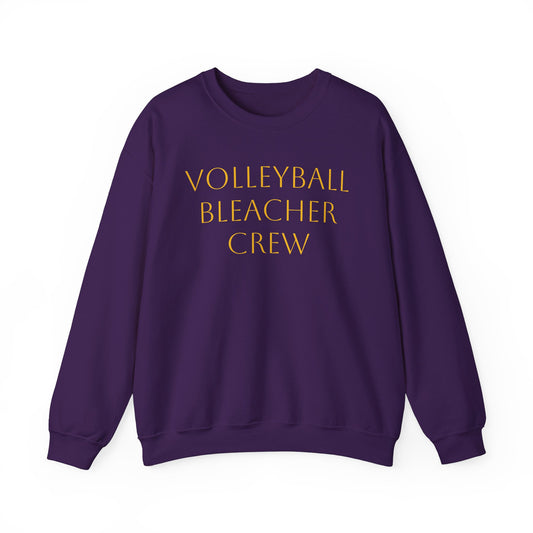 Team Volleyball Sweatshirt - Gold and Purple Unisex Heavy Blend™ Crewneck