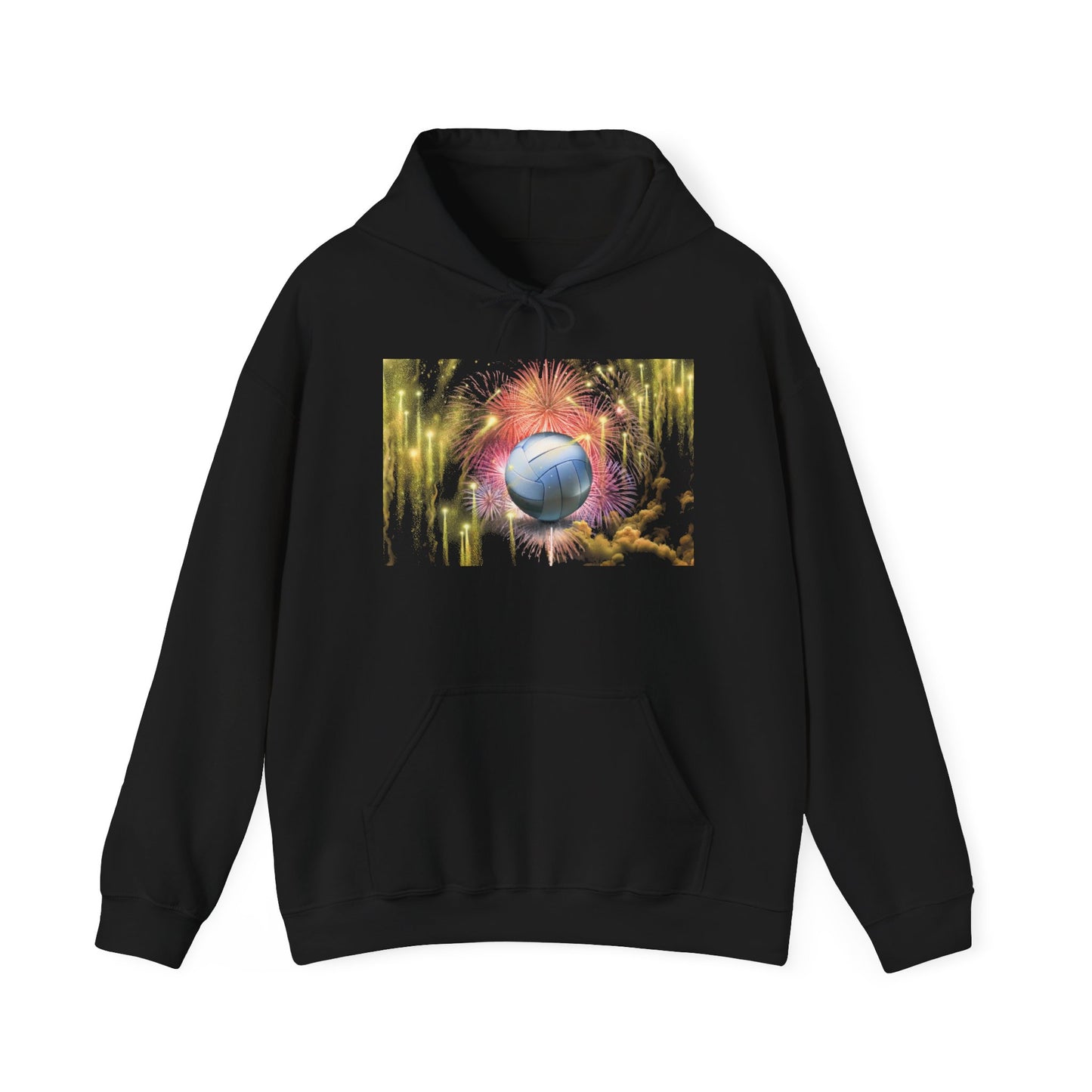 Unisex Heavy Blend™ Hooded Sweatshirt with Colorful Sphere Design