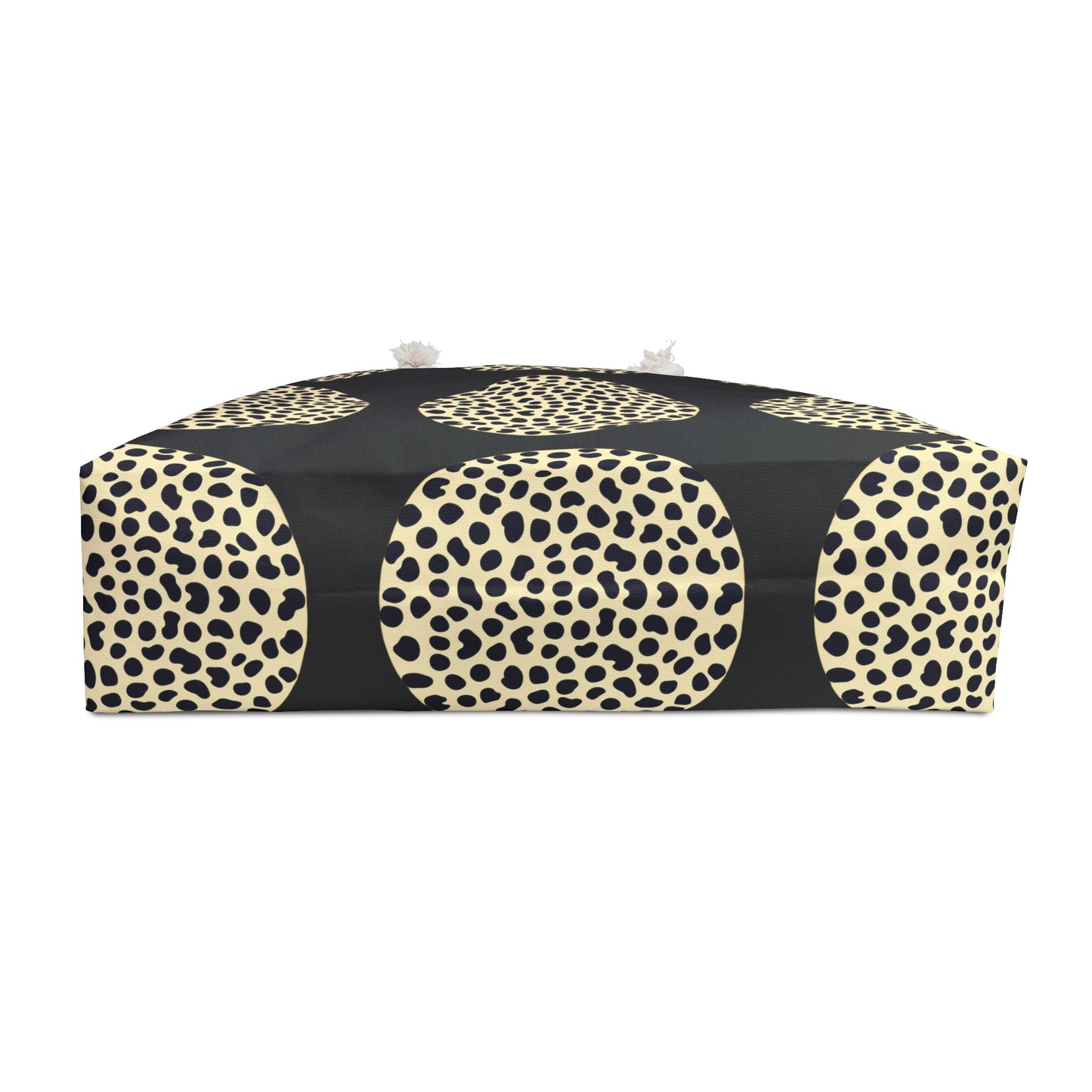 Black Polka Dot Cheetah Weekender Bag for Travel & Leisure