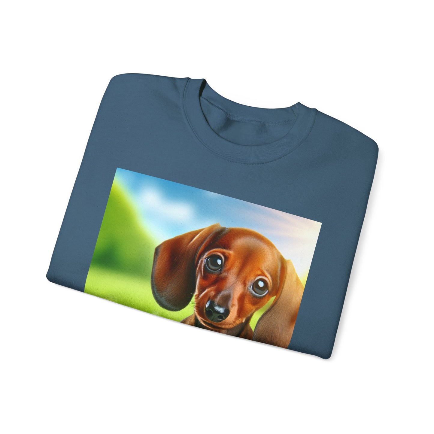 Cute Dachshund Graphic Sweatshirt, Dog Lover Gift, Cozy Pet Apparel, Casual Outfit, Warm Layering Sweatshirt
