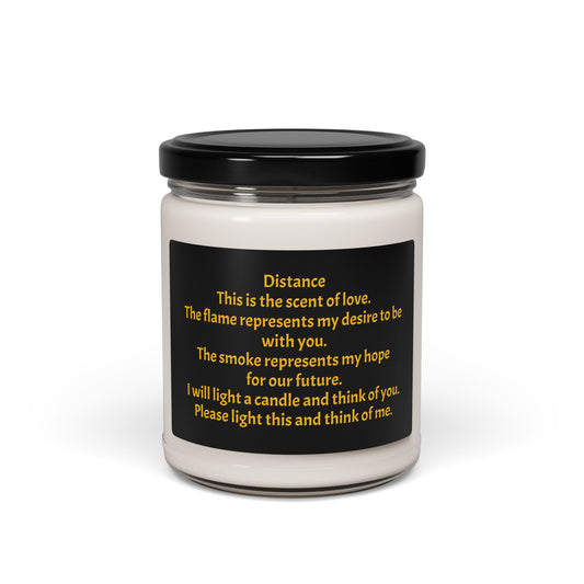 Distance Scented Soy Candle, Heartfelt Gift for Loved Ones, Relaxing Home Decor, Thoughtful Remembrance, Birthday, Anniversary, Self-Care