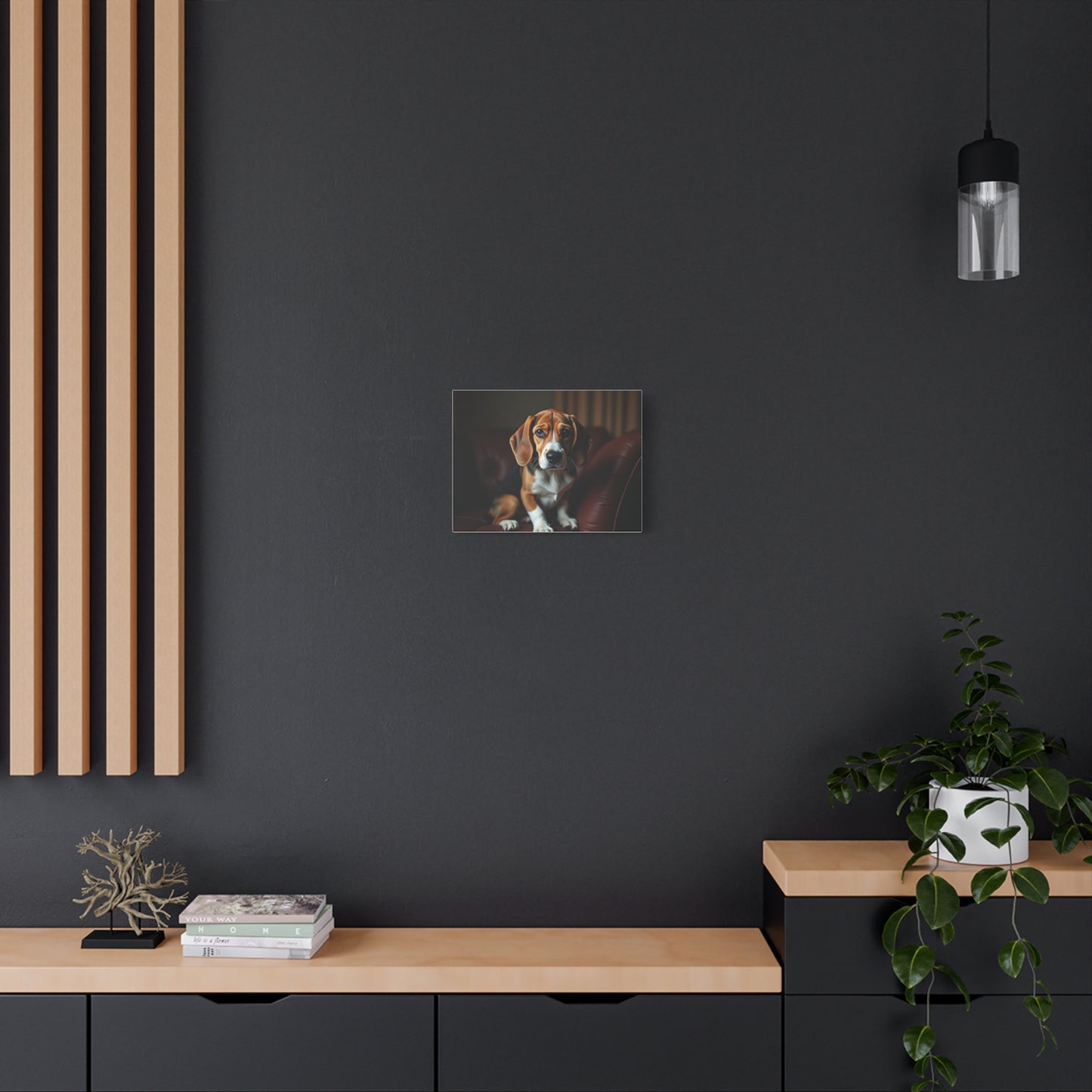 Beagle Dog Canvas Art, Pet Lover Decor, Dog Wall Artwork, Animal Home Decor, Gift for Dog Owners, Dog Lover Wall Art