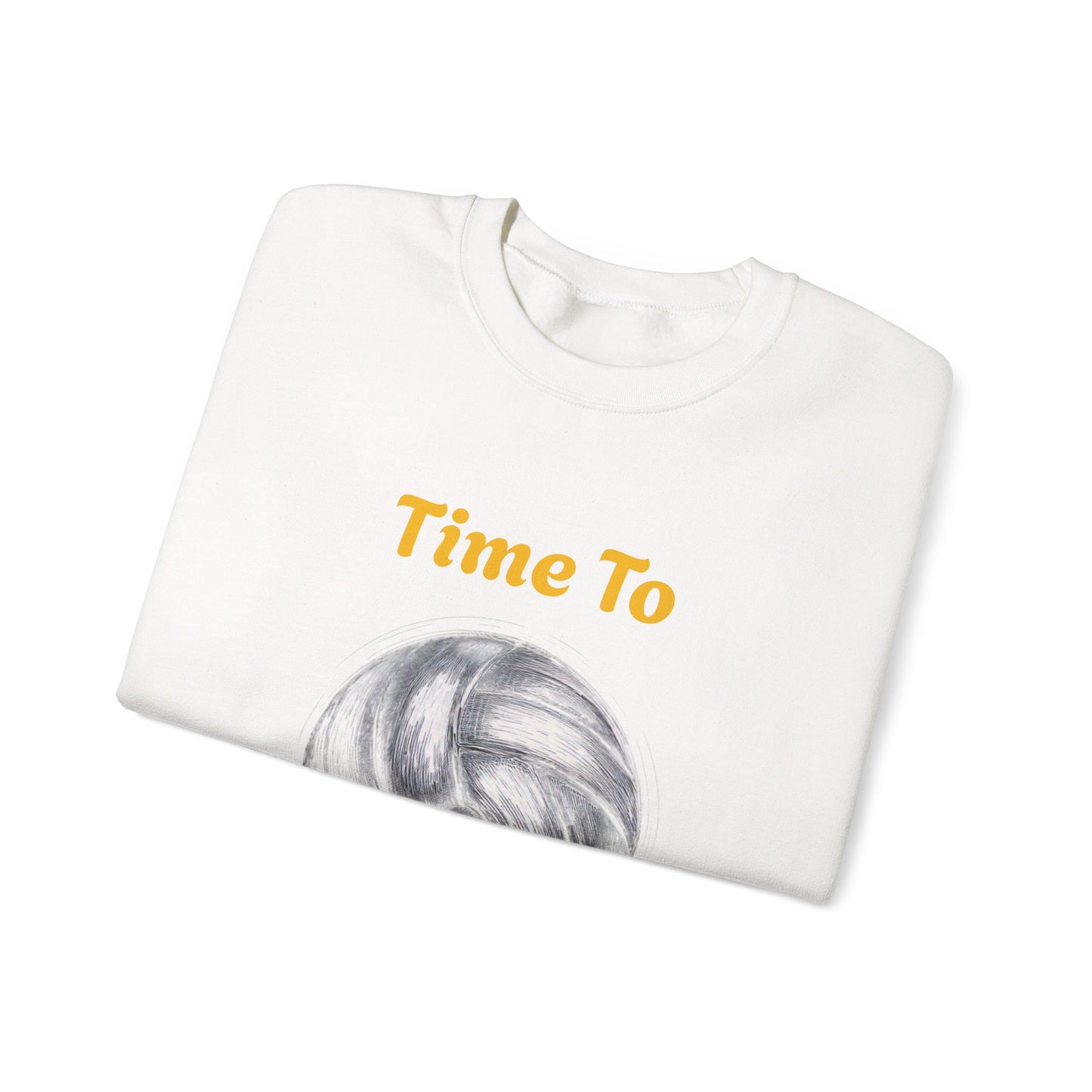 Volleyball Crewneck Sweatshirt - "Time to Serve"
