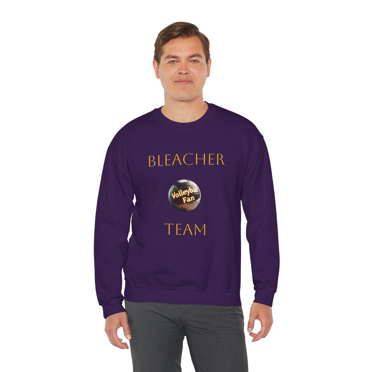 Volleyball Sweatshirt - Purple and Gold Unisex