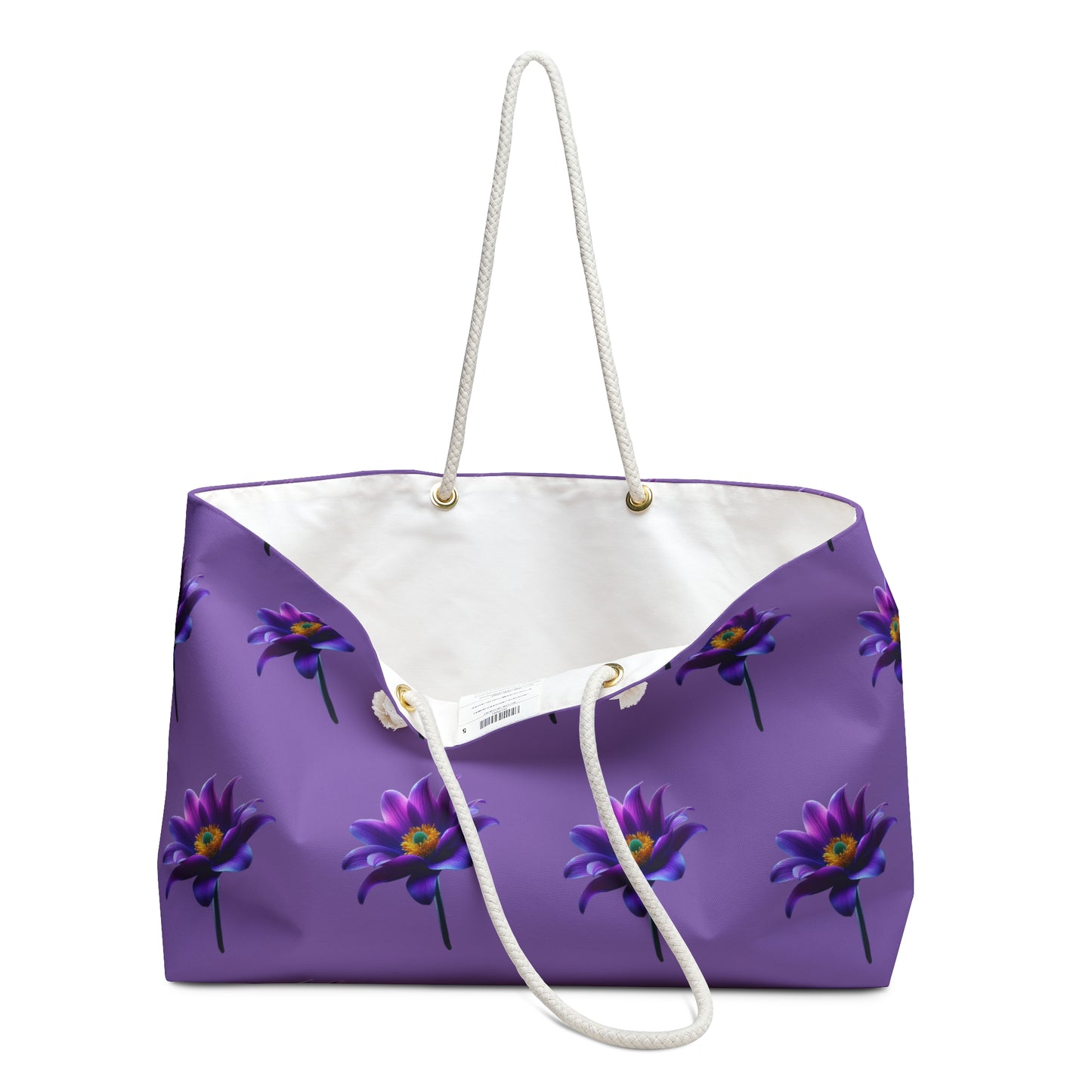 Purple Flower Weekender Bag for Travel & Leisure