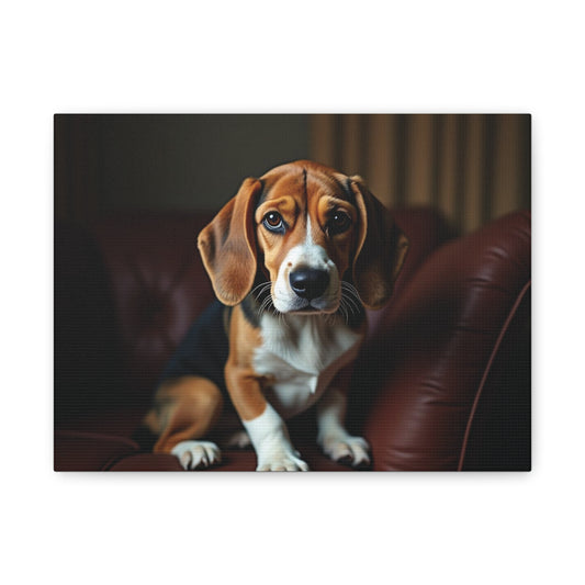 Beagle Dog Canvas Art, Pet Lover Decor, Dog Wall Artwork, Animal Home Decor, Gift for Dog Owners, Dog Lover Wall Art