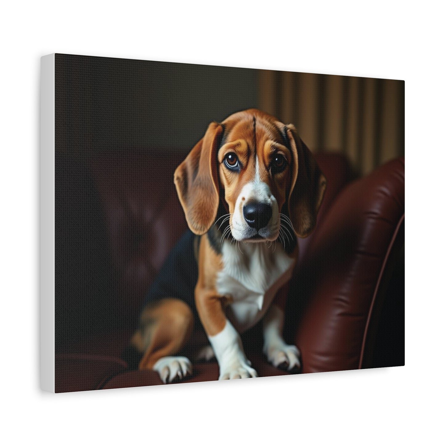 Beagle Dog Canvas Art, Pet Lover Decor, Dog Wall Artwork, Animal Home Decor, Gift for Dog Owners, Dog Lover Wall Art