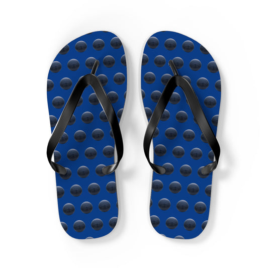 Stylish Modern Polka Dot Flip Flops for Summer Relaxation
